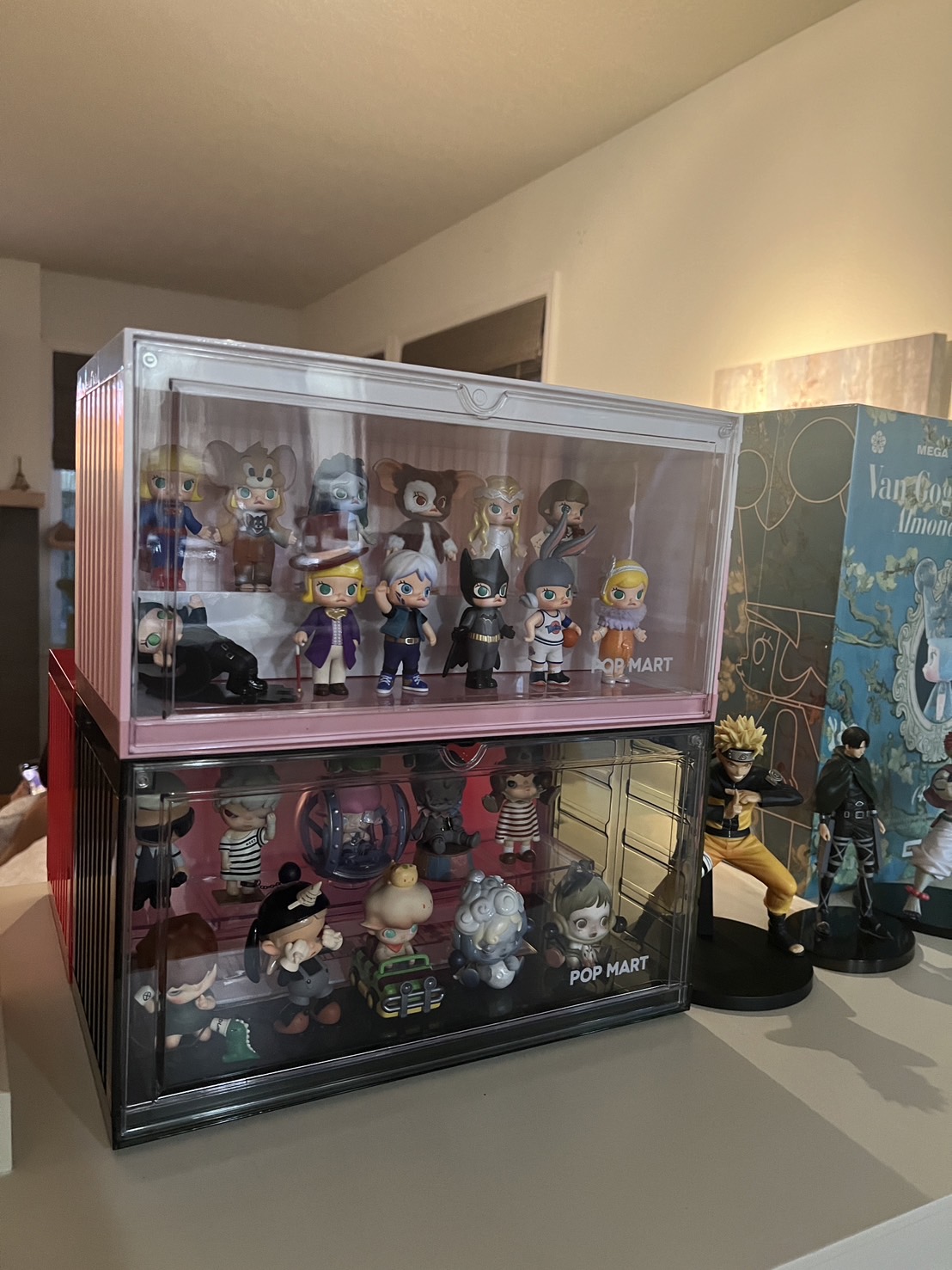 ガラスケース・ディスプレイケース POP MART Display Box Display Container POP MART Assembled Display Container (Transparent Green) | Display