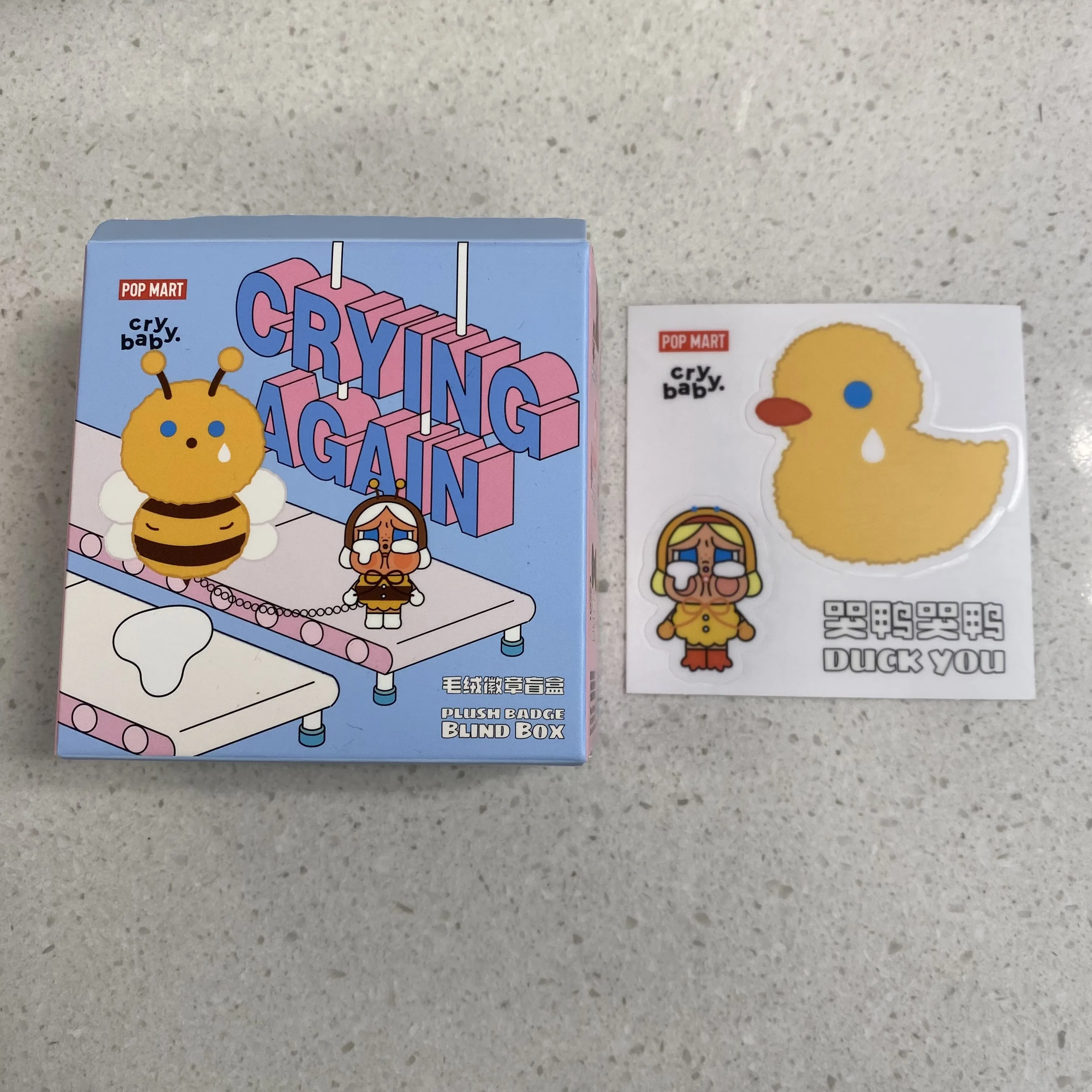 CRYBABY Crying Again Series-Plush Badge Blind Box - POP MART (United ...