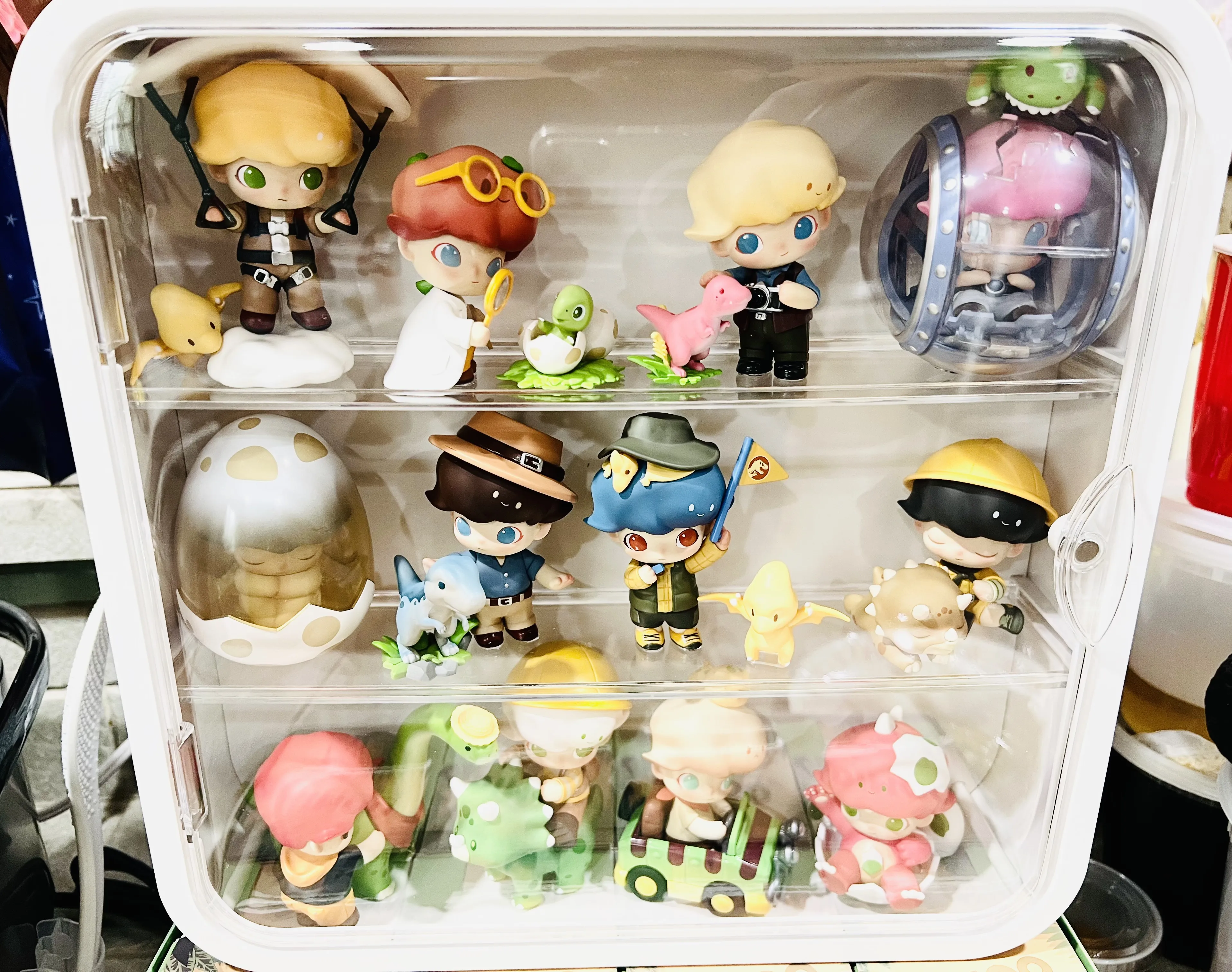 貴重‼️ 美品　POPMART DIMOO× JURASSICWORLD コラボ POP MART Dimoo Jurassic World Series Dinosaur Park New