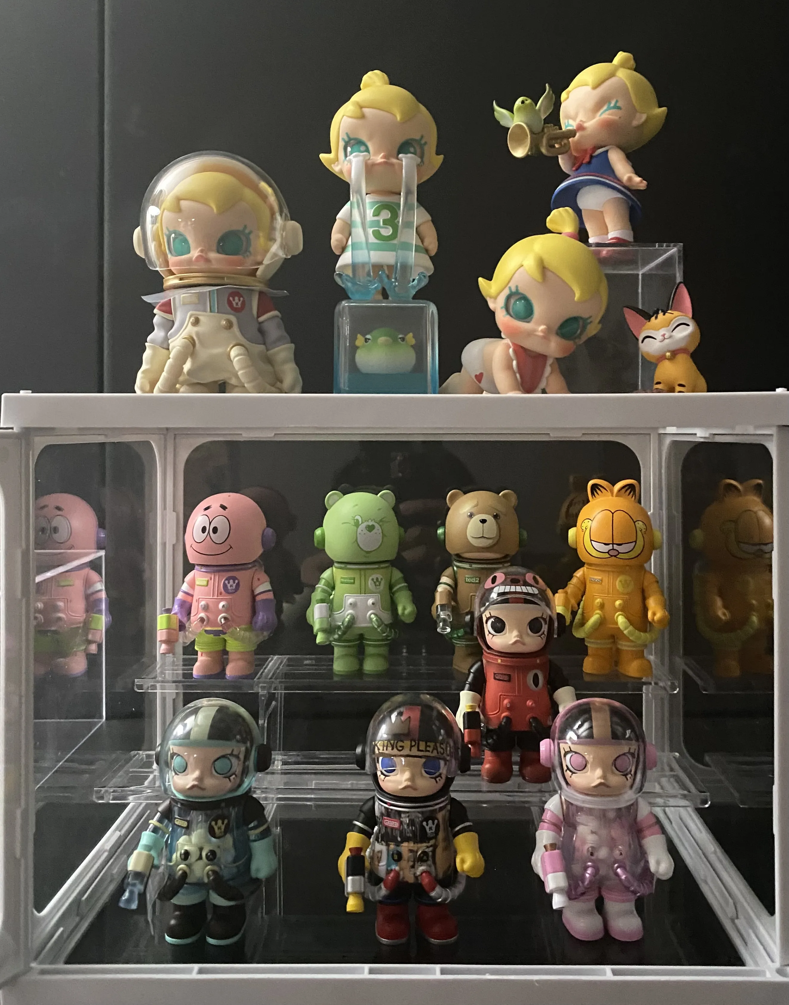 MEGA COLLECTION 100% SPACE MOLLY Display Box - POP MART MEGA COLLECTION 100% SPACE MOLLY Display Box - POP MART