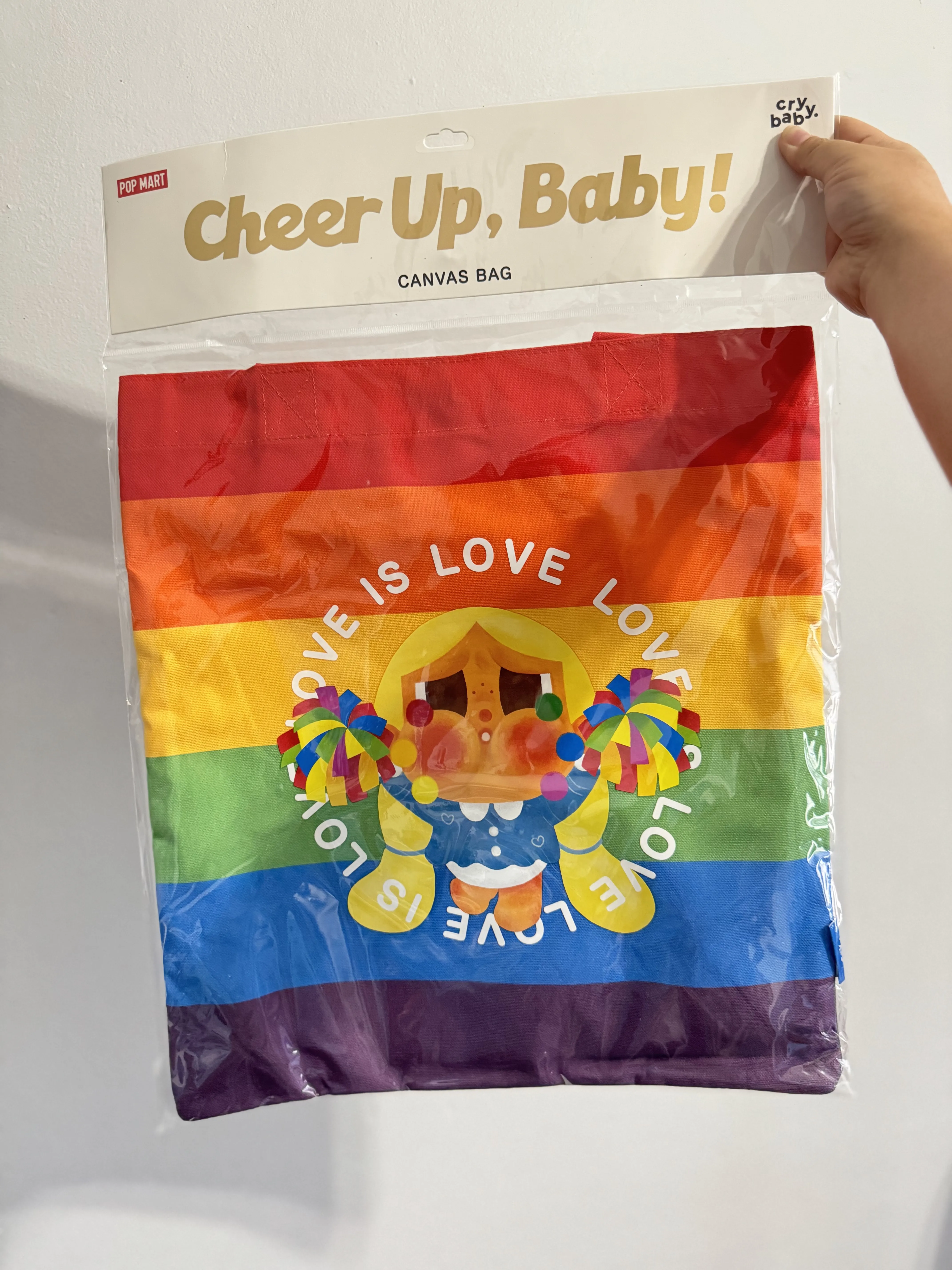 CRYBABY CHEER UP, BABY! Canvas Bag(3個です) CRYBABY CHEER UP, BABY! SERIES-Canvas Bag (Color Ver.) - POP