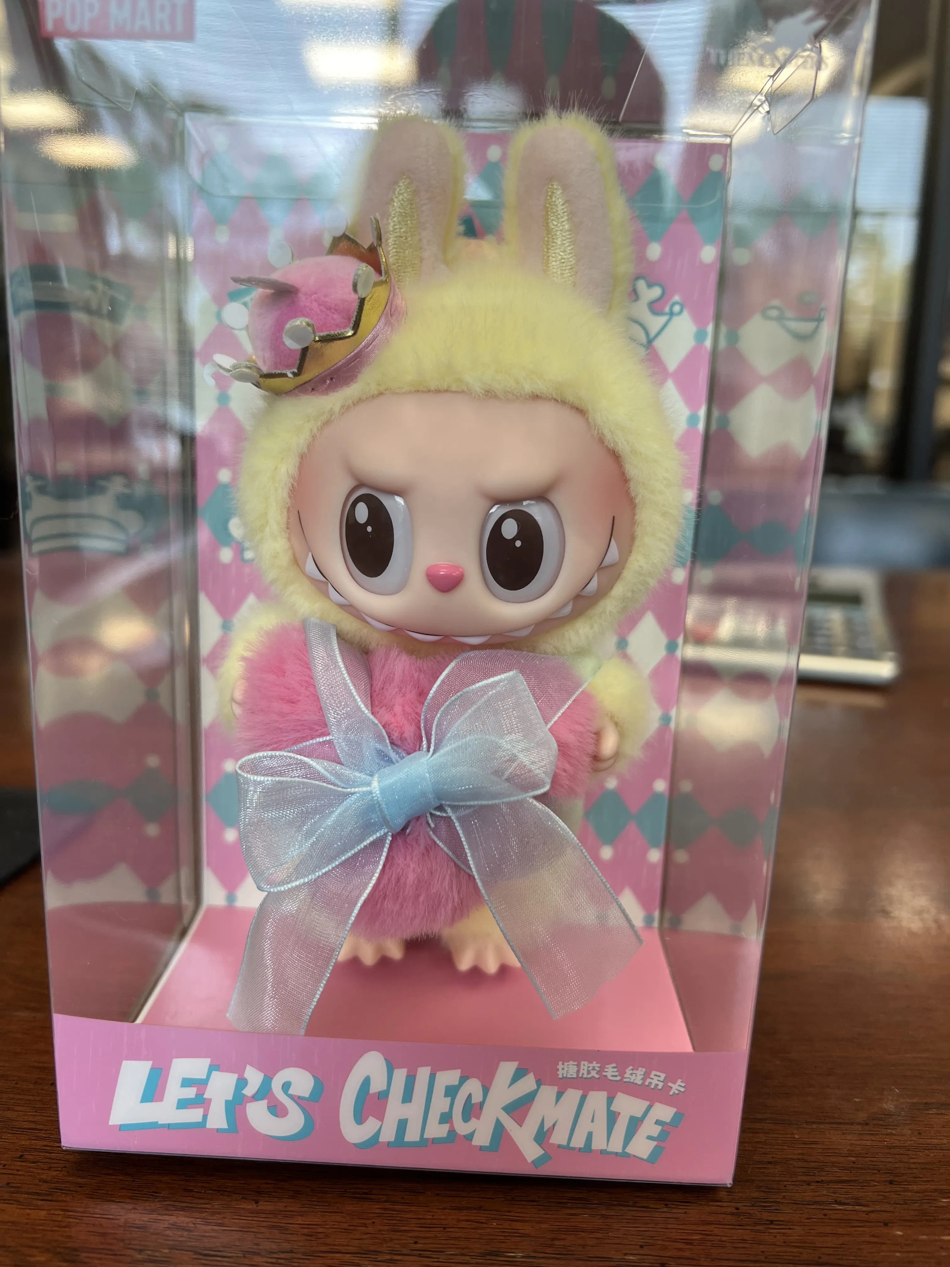 THE MONSTERS Let's Checkmate Series-Vinyl Plush Hanging Card