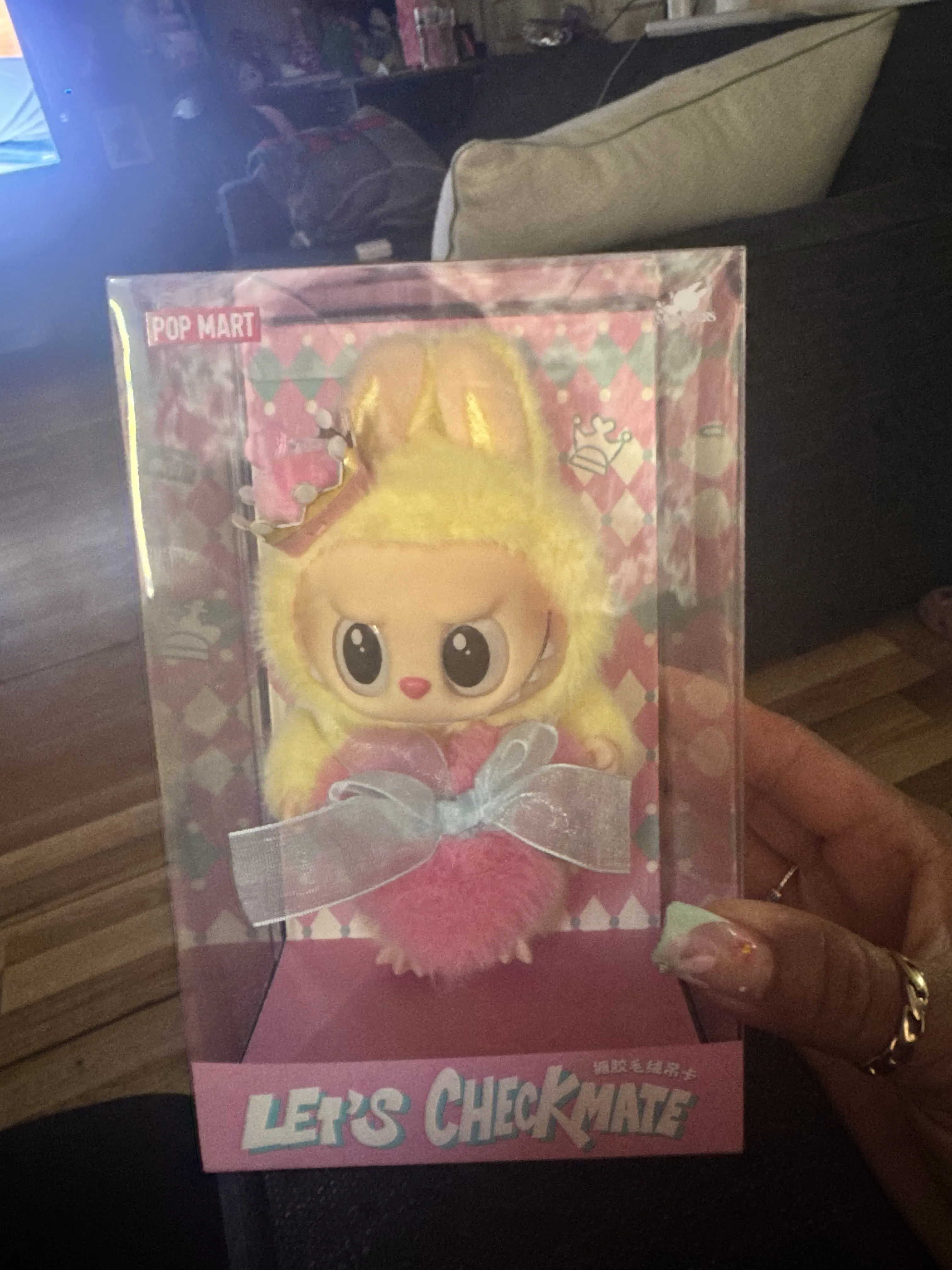 THE MONSTERS Let's Checkmate Series-Vinyl Plush Hanging Card