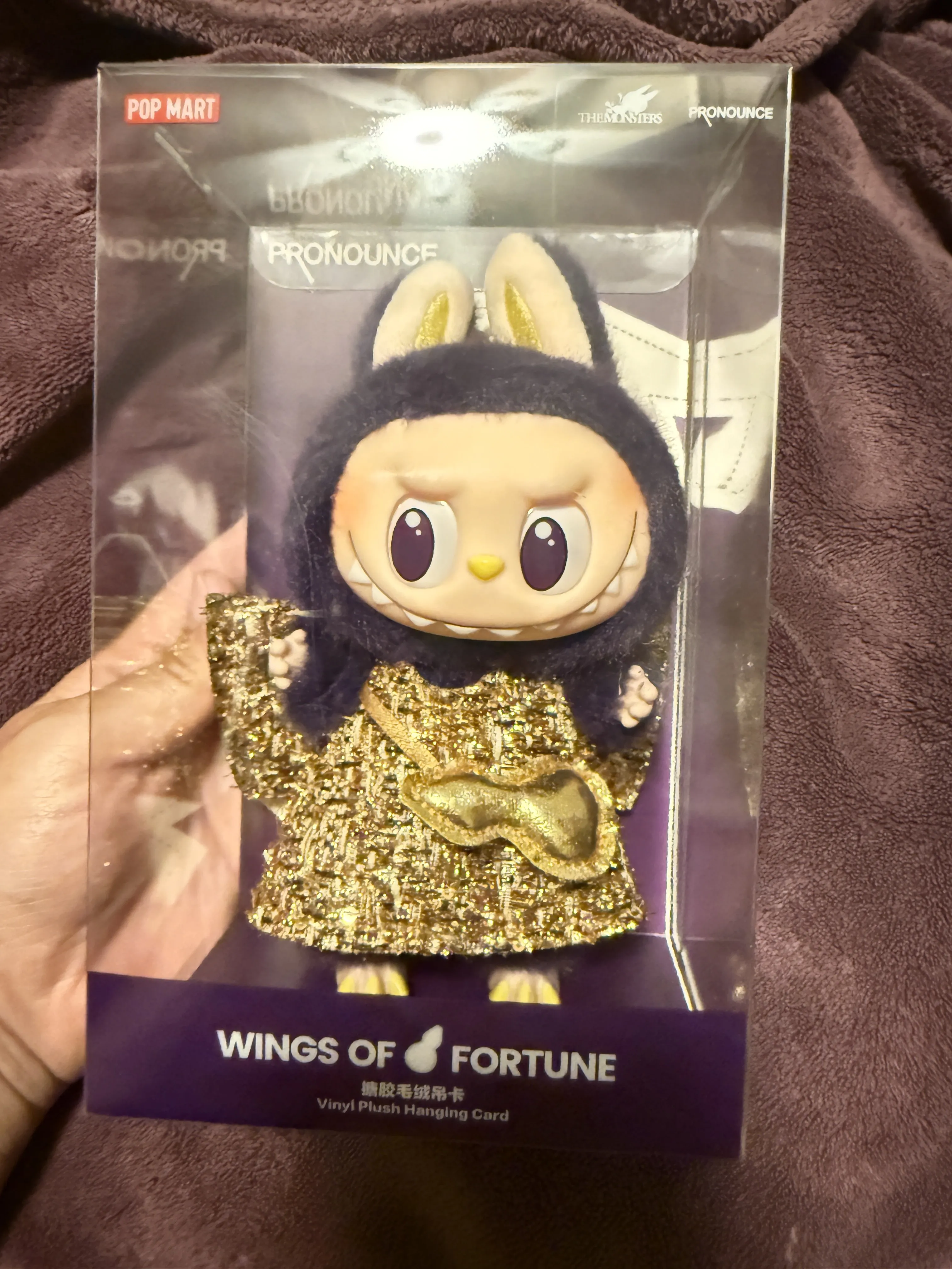 LABUBU × PRONOUNCE - WINGS OF FORTUNE Vinyl Plush Hanging