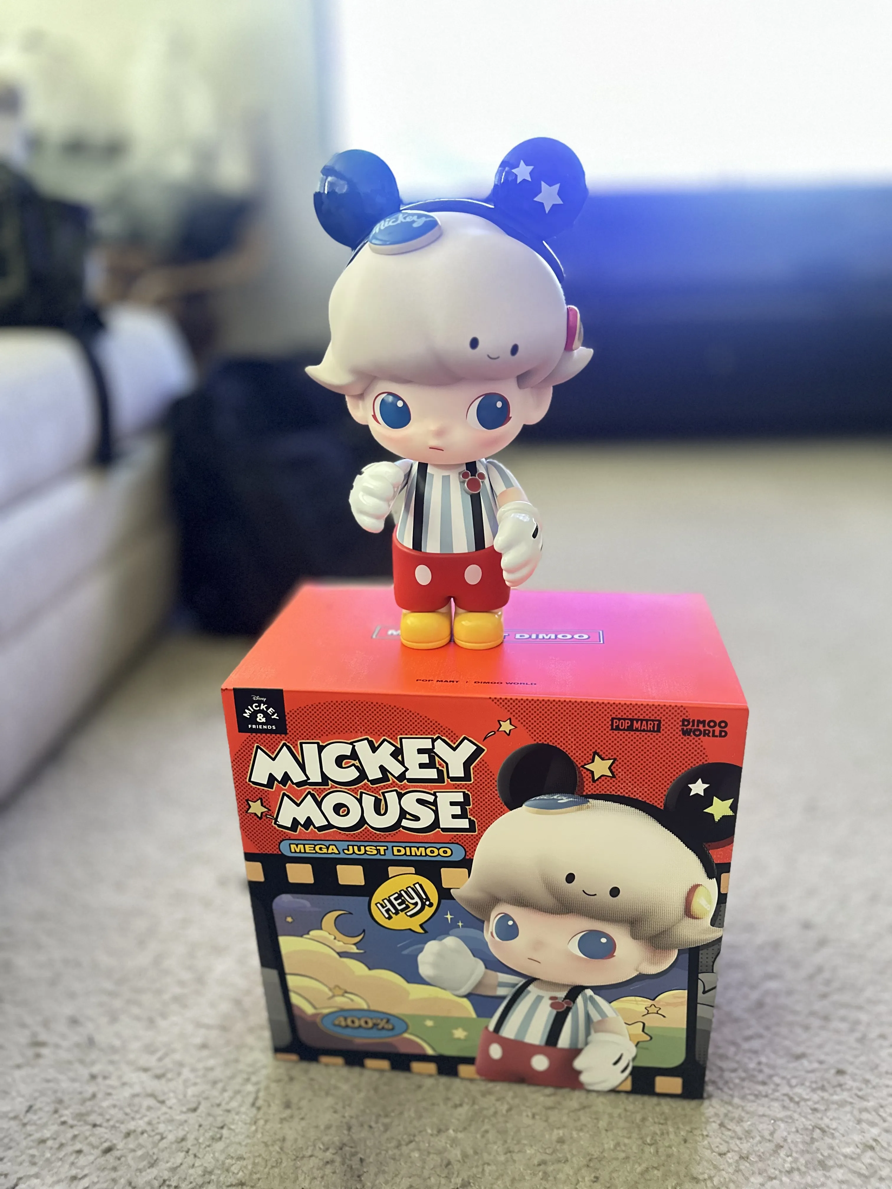 【新品未開封】MEGA JUST DIMOO 400% Mickey Mouse MEGA JUST DIMOO 400% Mickey Mouse - POP MART (United States)