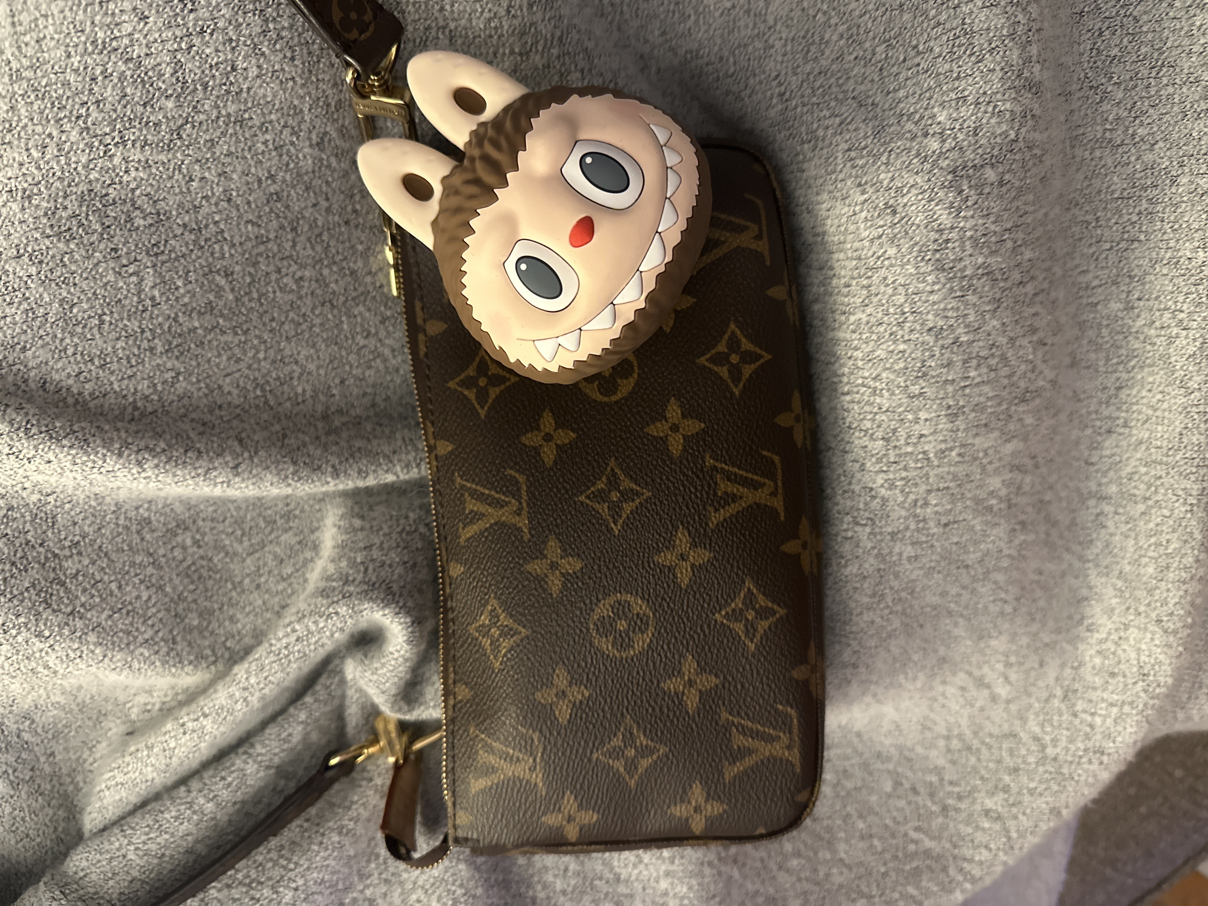 LABUBU Originals-Brown Silicone Earphone Bag | Accessories