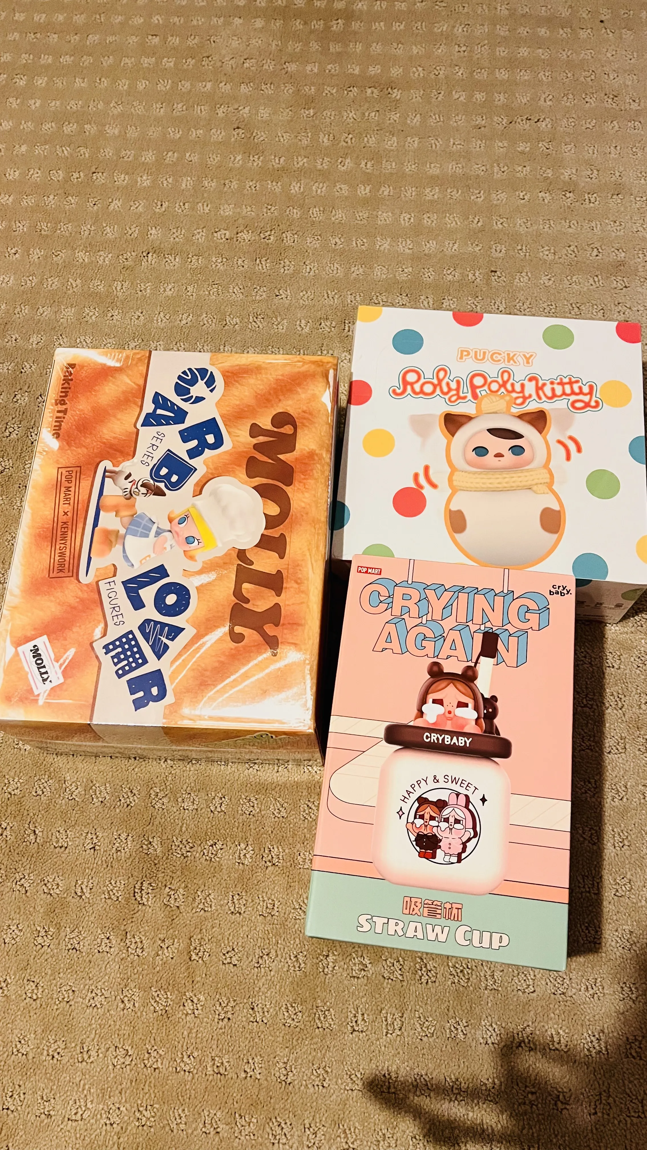 [正規品] PopMart CRYBABYストローカップ キャンドル 2点セット CRYBABY Crying Again Series-Plush Straw Cup (I'LL GIVE YOU