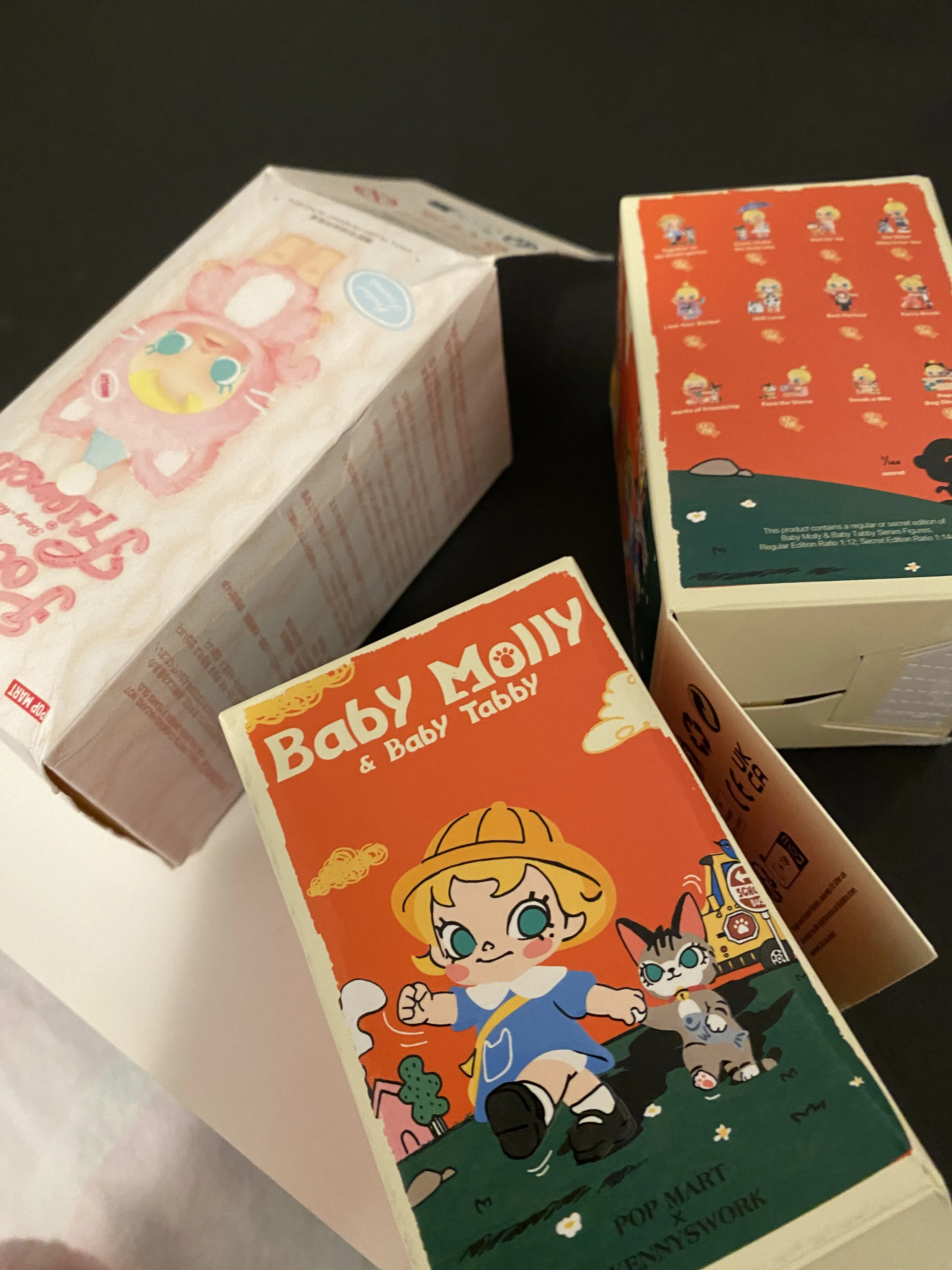POPMart Baby Molly & Baby Tabby アソートボックス POP MART Baby Molly & Baby Tabby Series Figures Blind Box