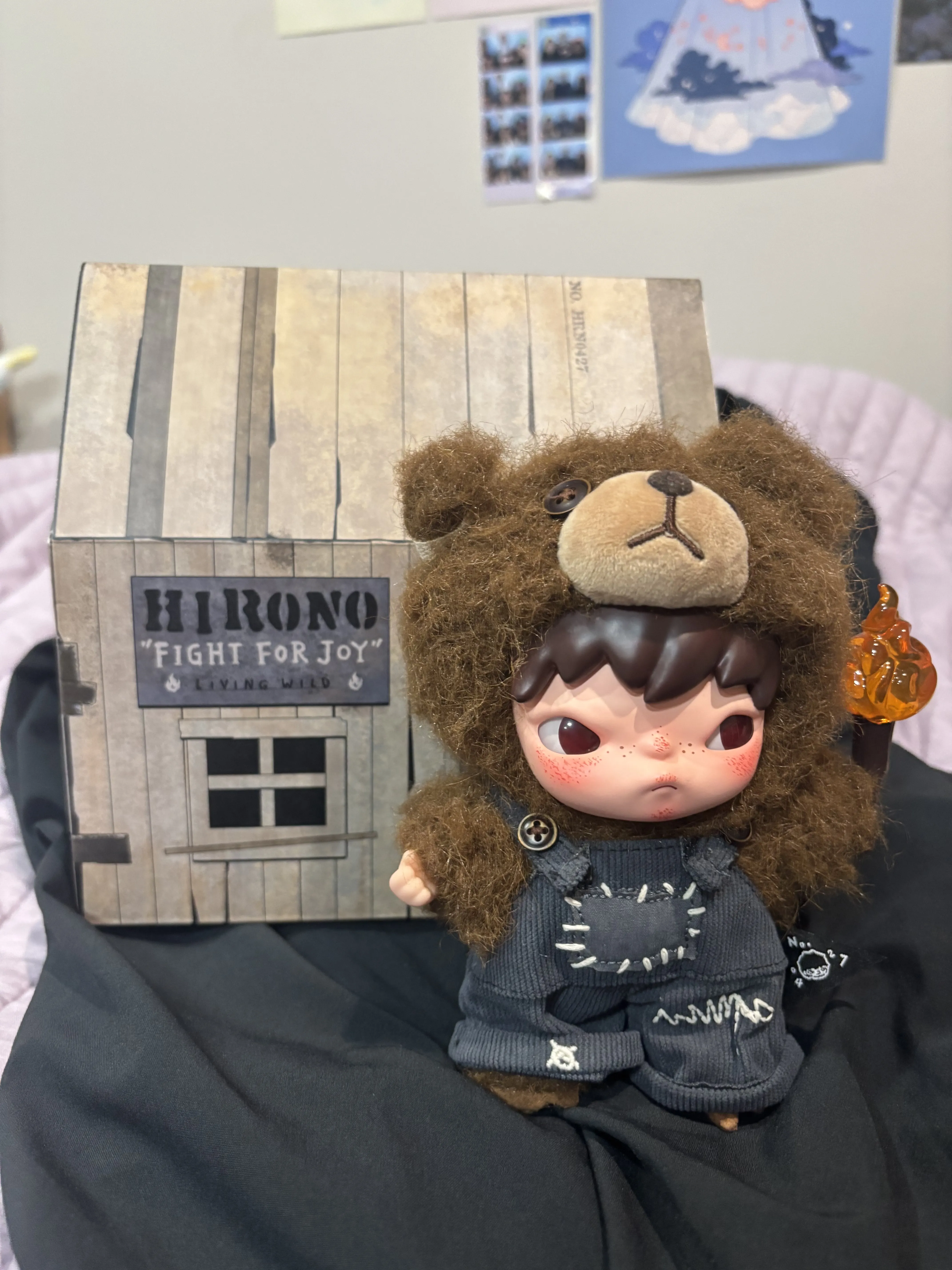 Pop Mart Hirono Living Wild-Fight for Joy Plush Doll - US