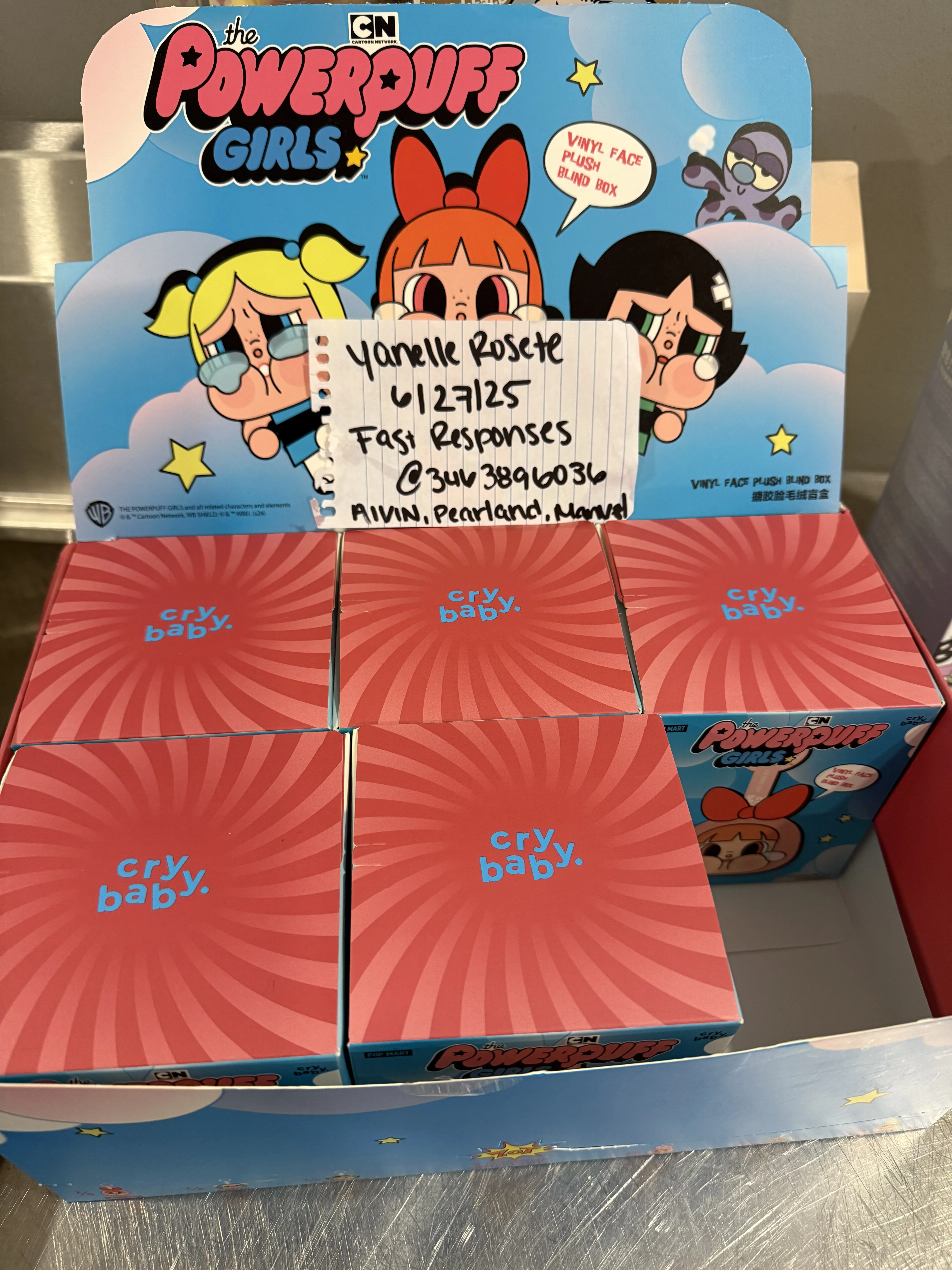 【本物保証 /関税・送料無料】POP MART × Powerpuff Girls Pop Mart Crybaby x The Powerpuff Girls Limited Edition 3 pcs