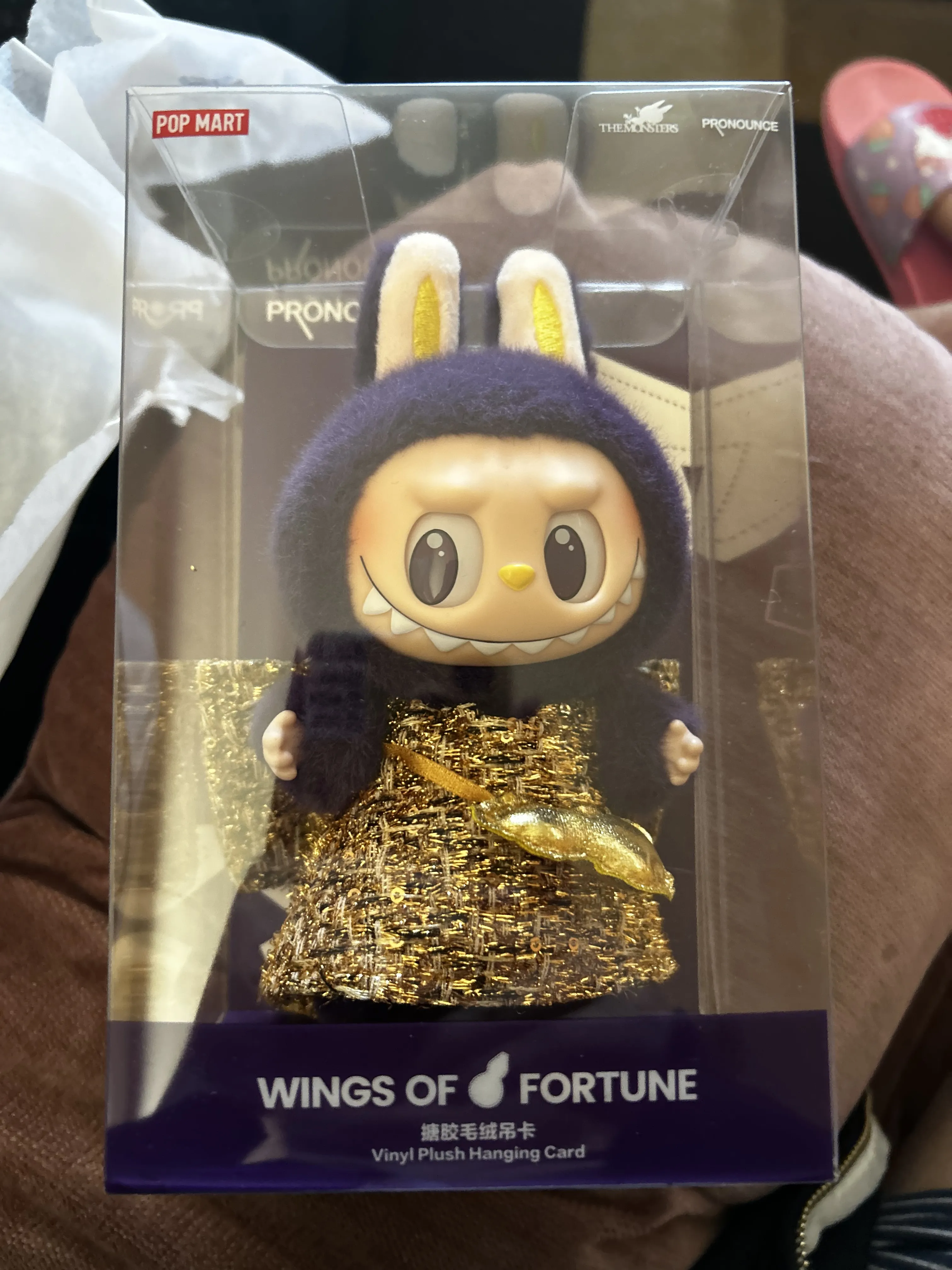 LABUBU × PRONOUNCE - WINGS OF FORTUNE Vinyl Plush Hanging
