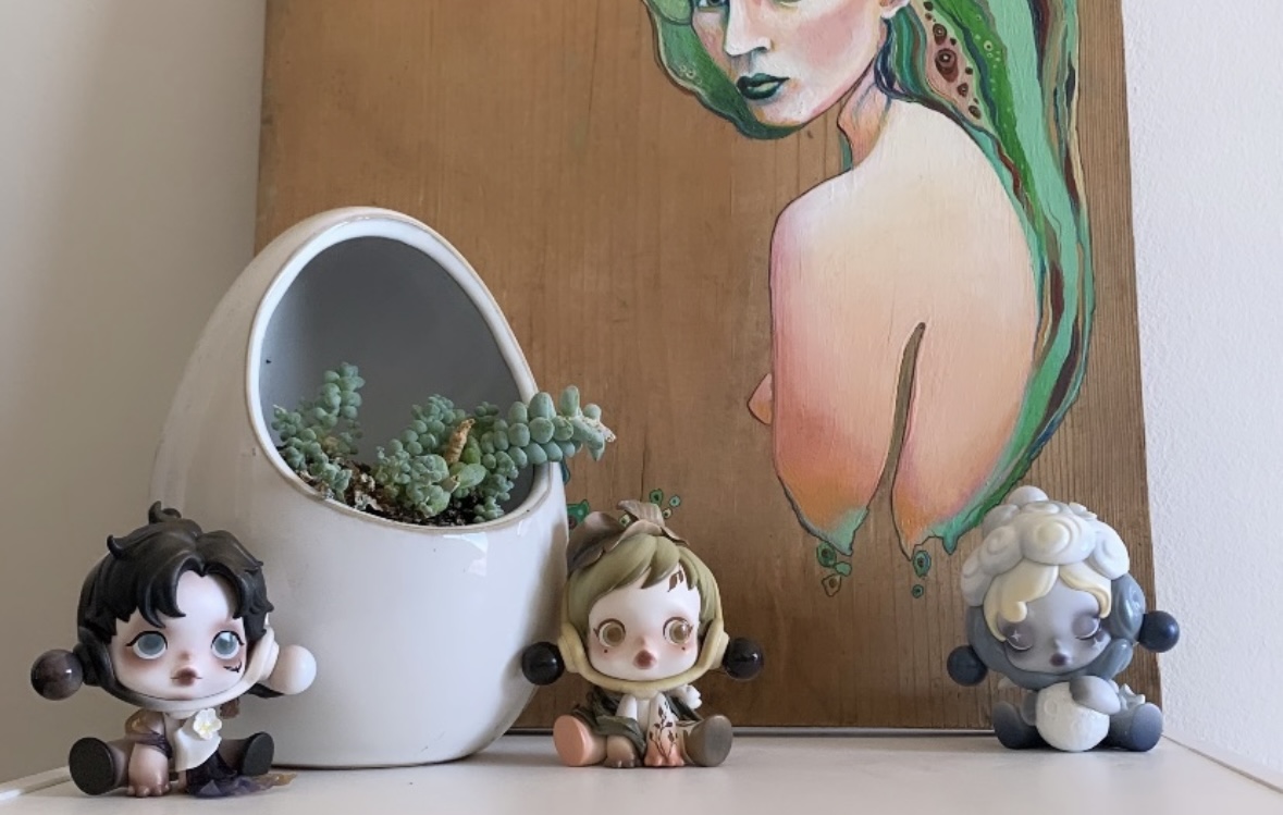 その他 Blooming-Sakura&SKULLPANDA SKULLPANDA The Ink Plum Blossom Series Figures | Blind Box