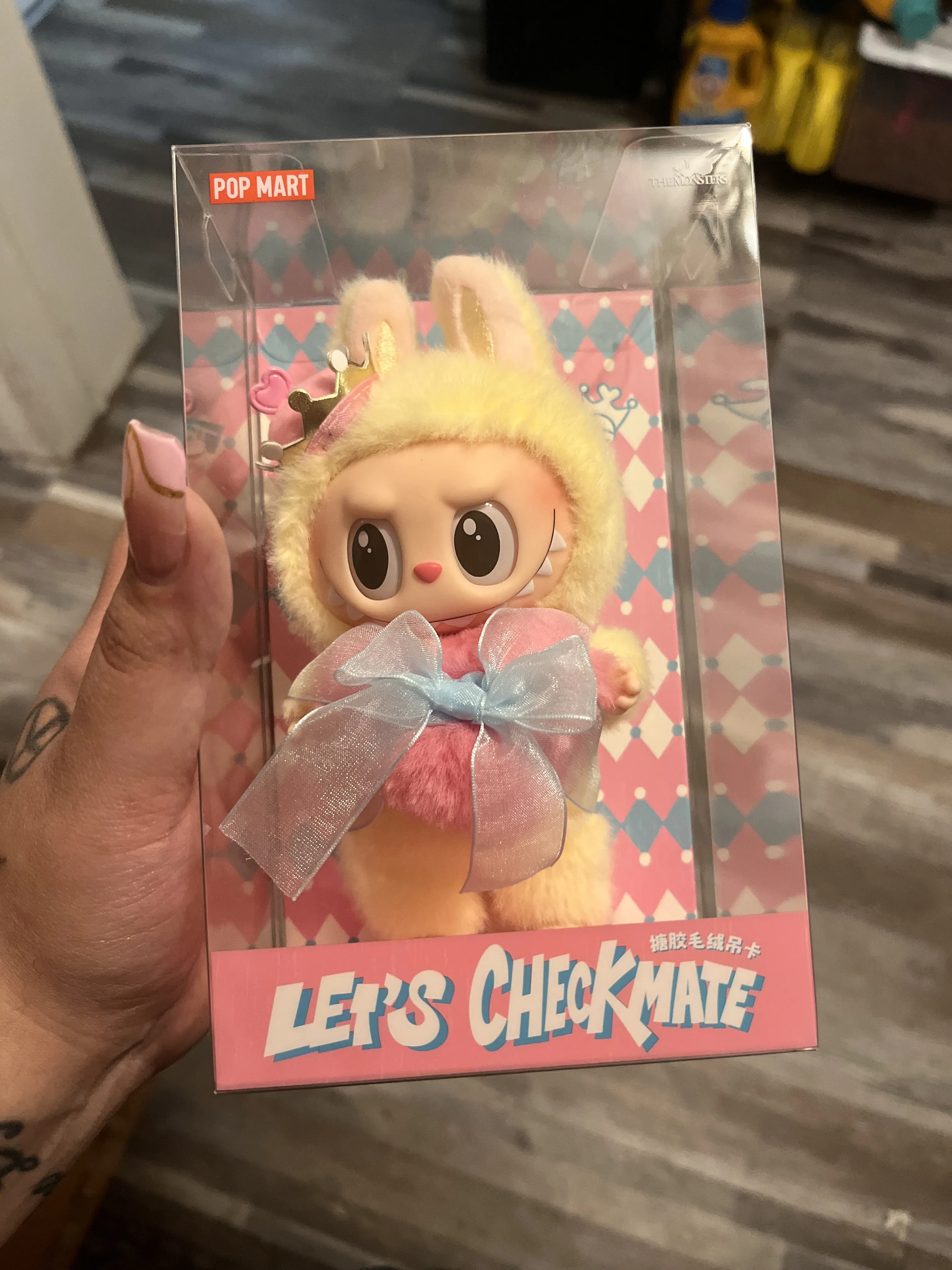 POPMART チェックメイト checkmate LABUBU ラブブ THE MONSTERS Let's Checkmate Series-Vinyl Plush Hanging Card