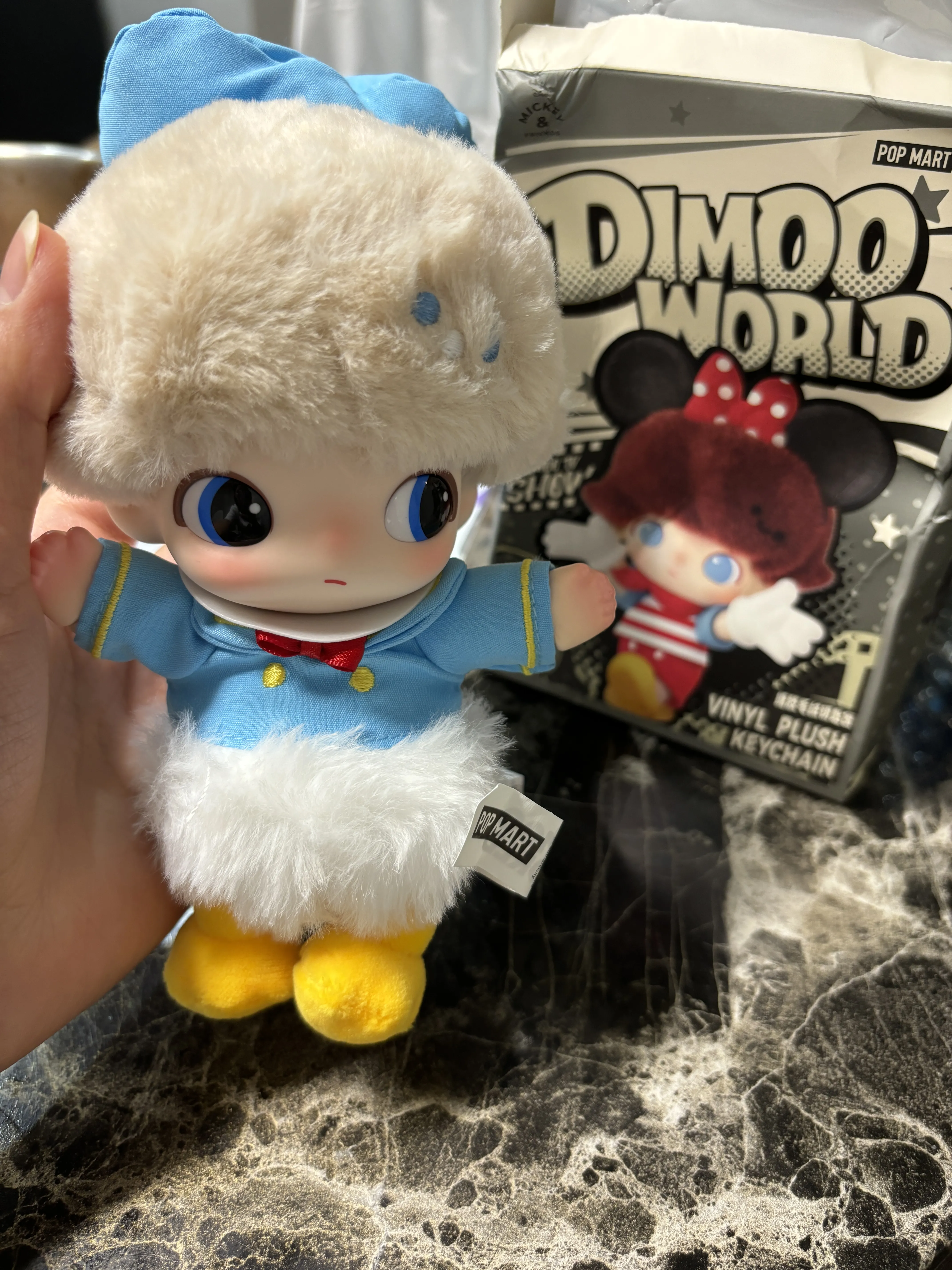POPMART DIMOO WORLD DISNEY ぬいぐるみキー ドナルド POPMART DIMOO WORLD × DISNEY ぬいぐるみ ドナルド - メルカリ