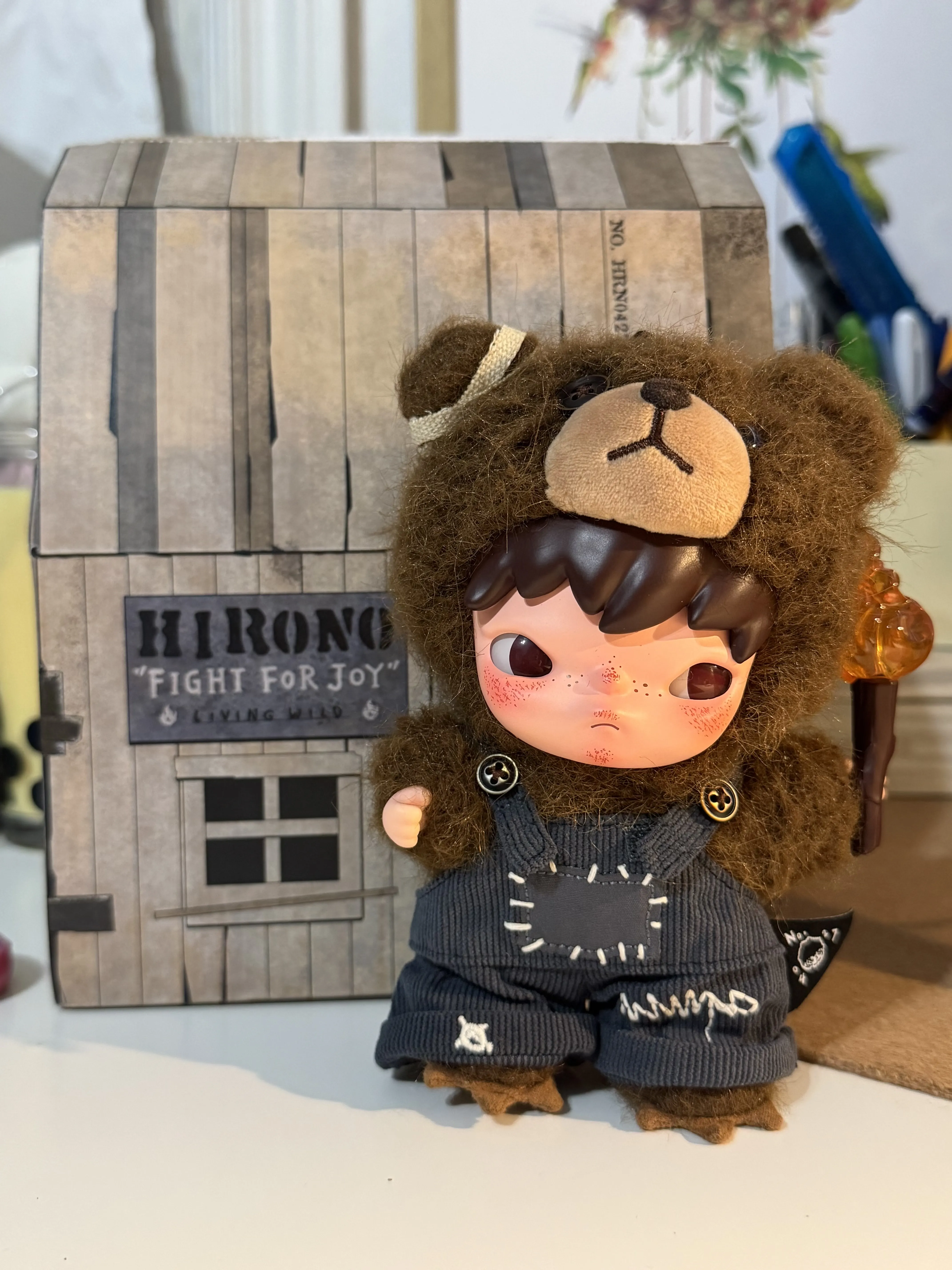 Hirono Living Wild Fight for Joy ぬいぐるみ Pop Mart Hirono Living Wild-Fight for Joy Plush Doll - US