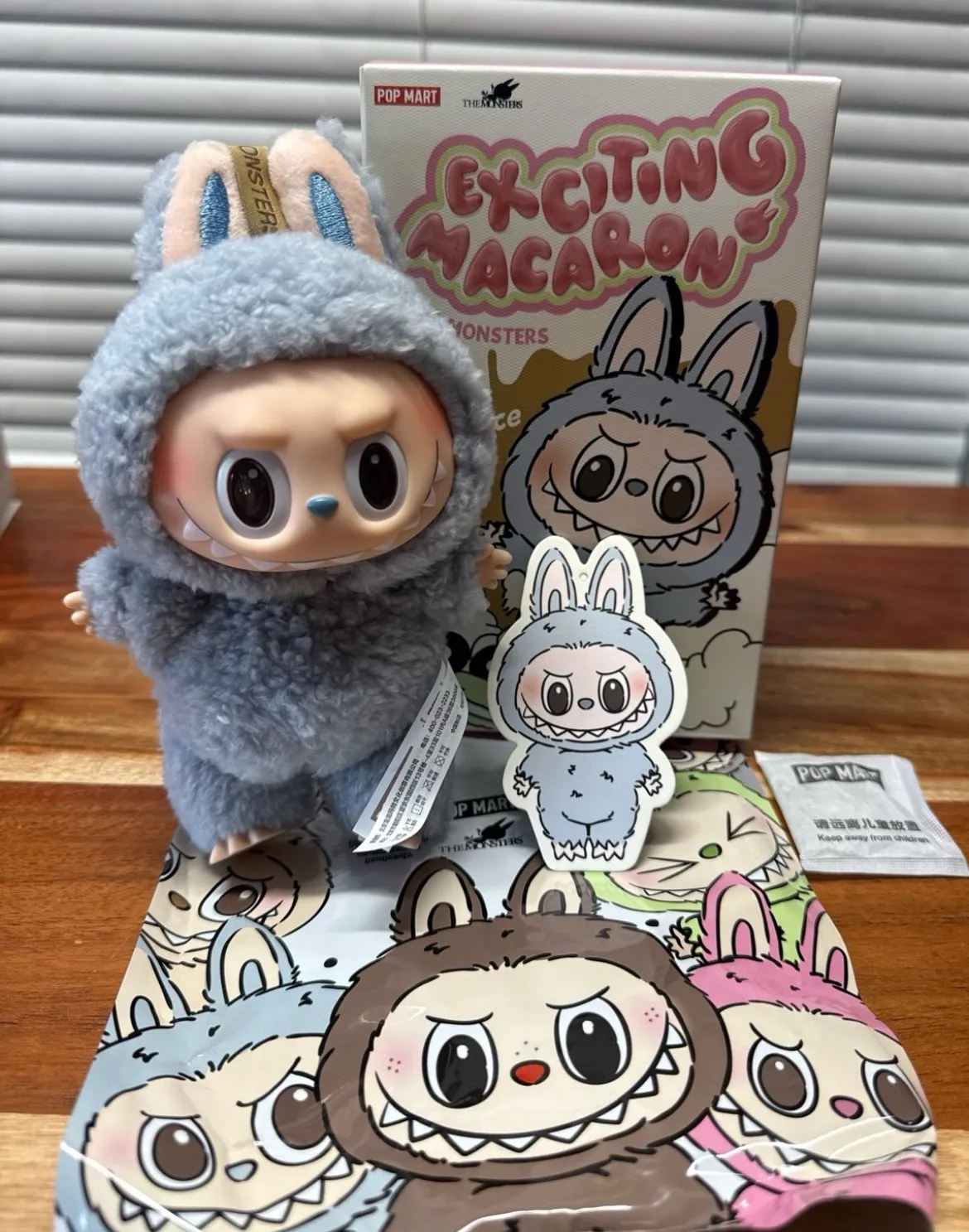 POP MART Macaron TheMonsters ブルー　マカロン Pop Mart Labubu The Monsters Exciting Macaron Vinyl Face