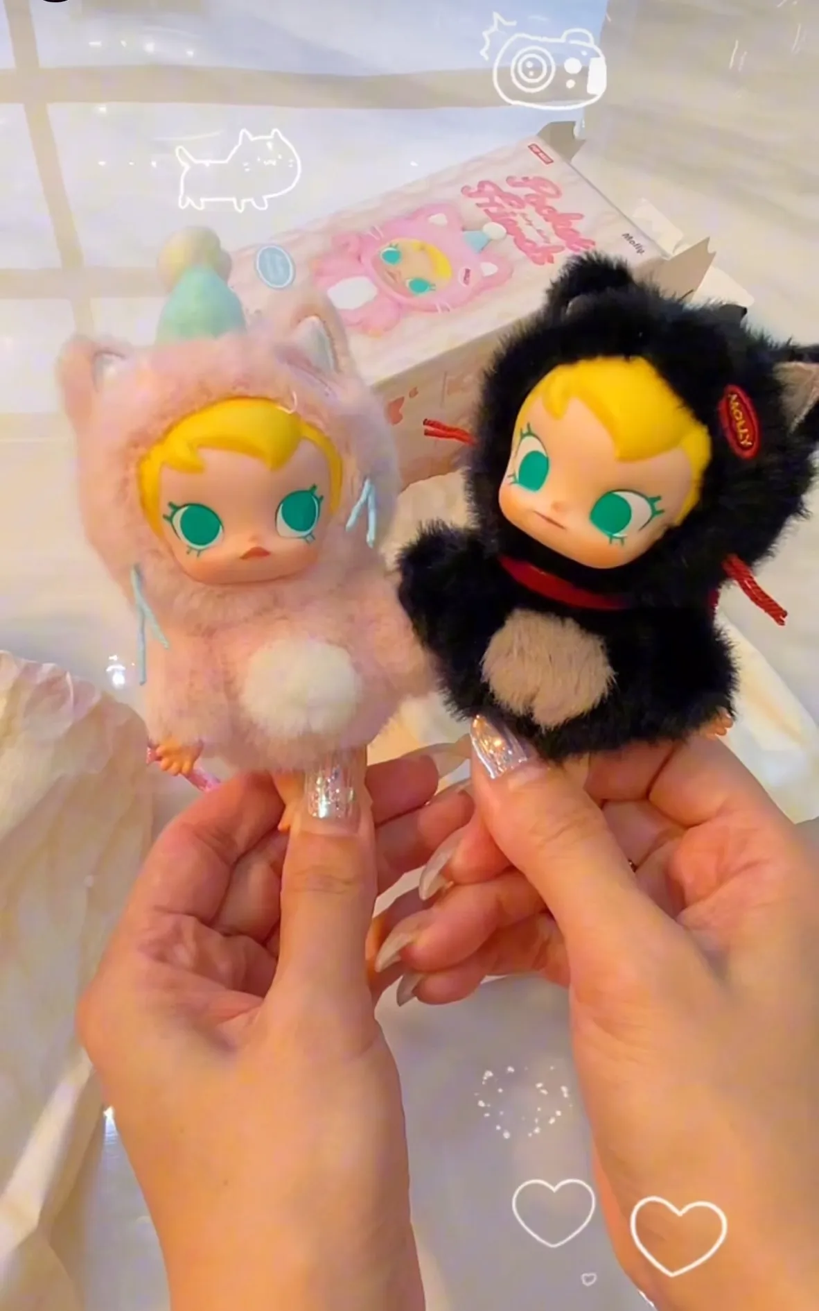 ゆーちゃるTHE MONSTERS とBaby Molly Pocket POP NOW:Baby Molly Pocket Friends Series-Vinyl Plush Pendant