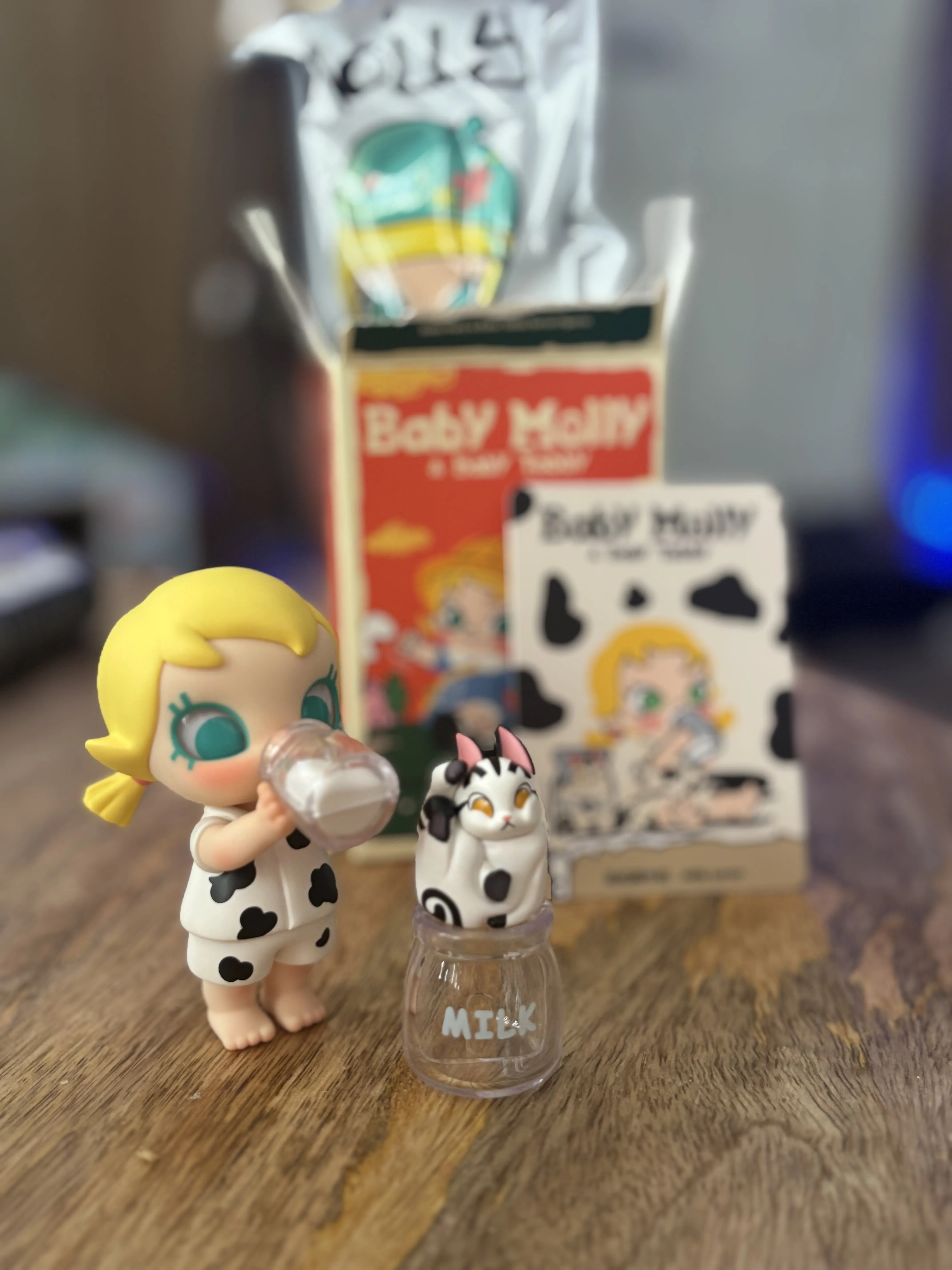 【新品】POPMART ベビーモリー &amp; ベビータビー シリーズ フィギュア POP NOW:Baby Molly & Baby Tabby Series Figures - POP MART