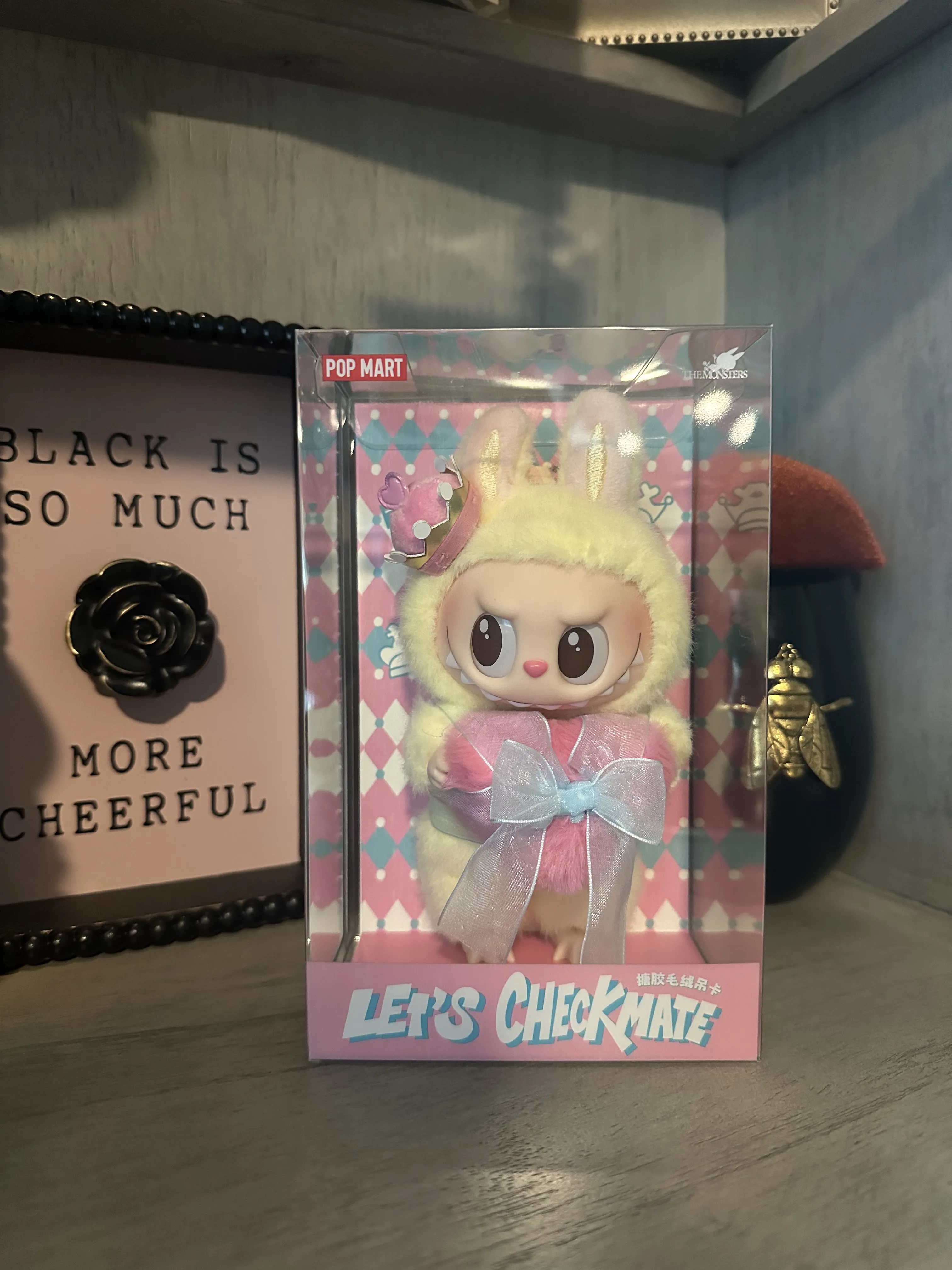 THE MONSTERS Let's Checkmate Series-Vinyl Plush Hanging Card
