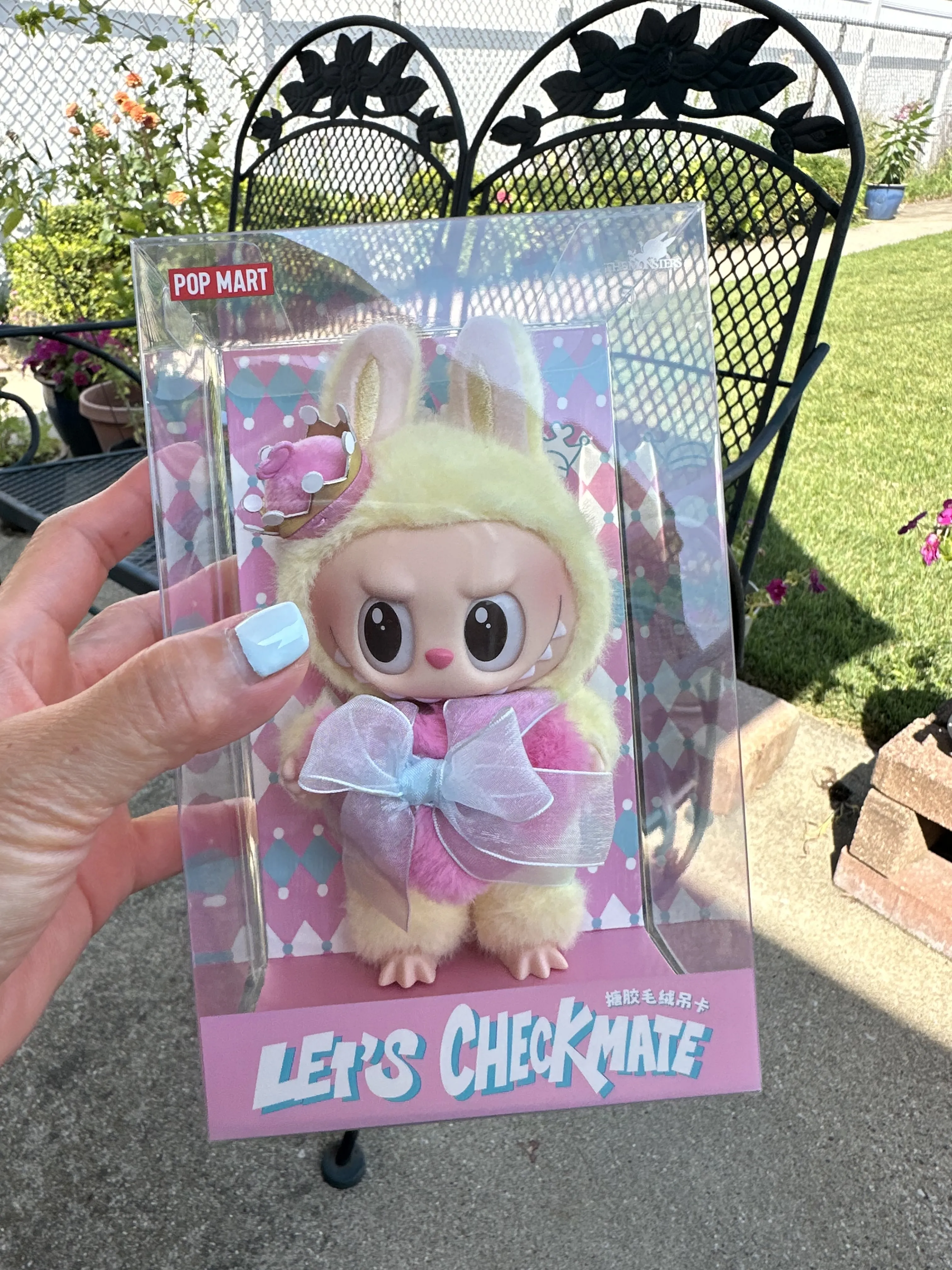 THE MONSTERS Let's Checkmate Series-Vinyl Plush Hanging Card