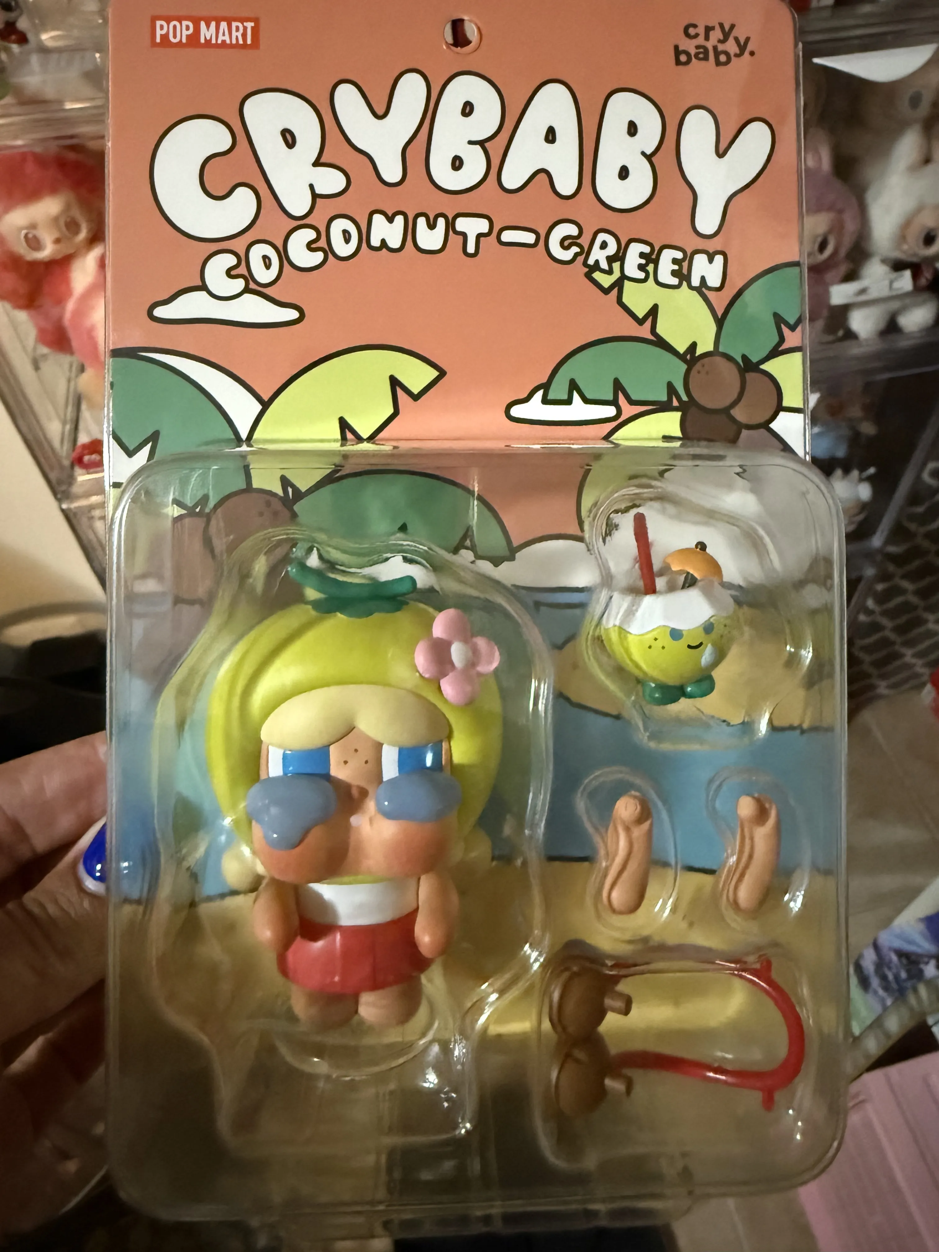 Crybaby Coconut Figure-Green - POP MART (United States)
