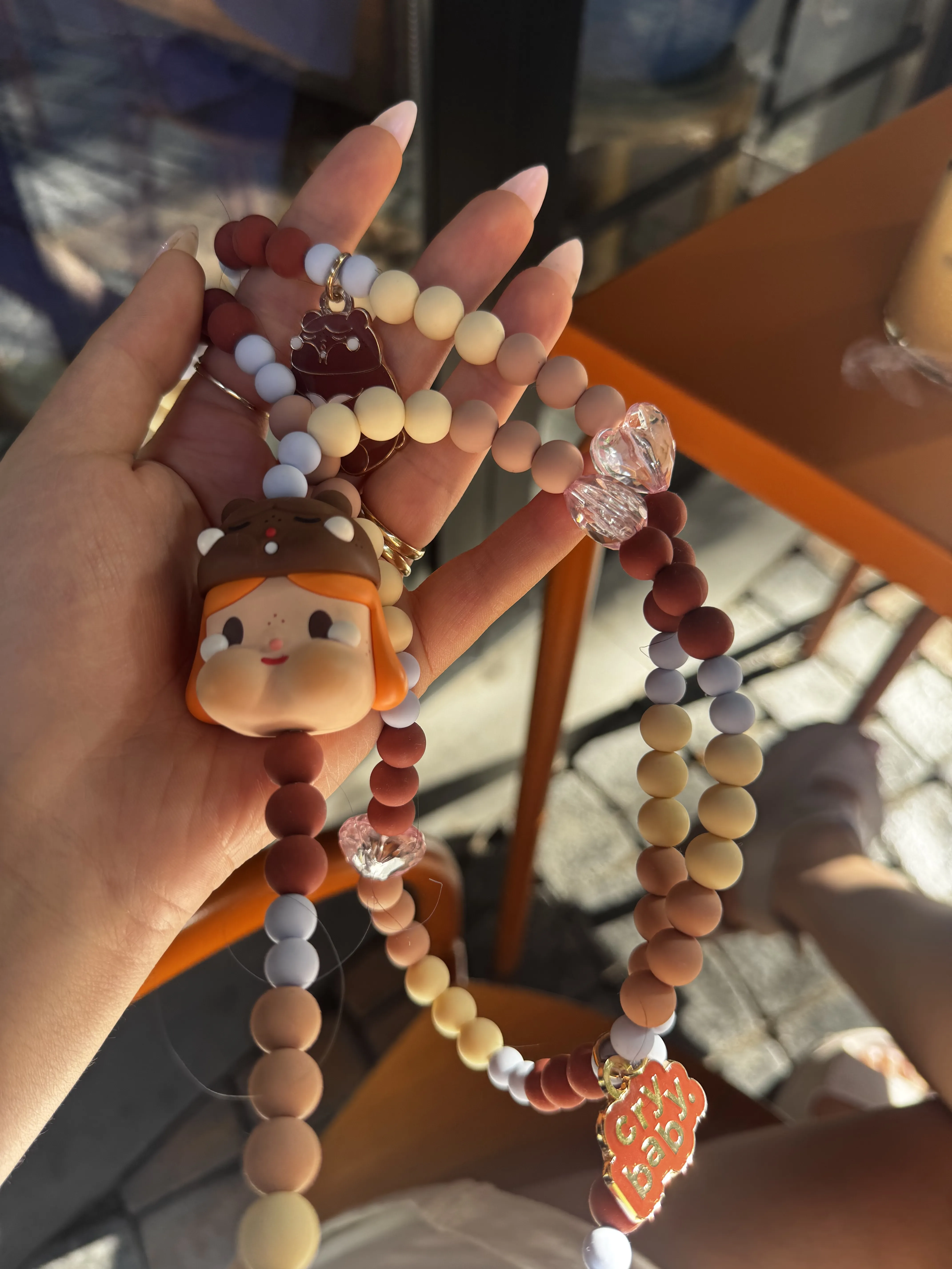 POP NOW:CRYBABY Crying For Love Series-Phone Charm Blind Box