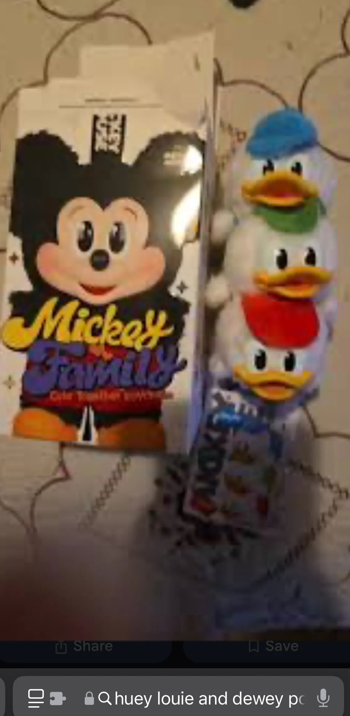 Mickey Family Cute Together Keychain Series Figures - POP