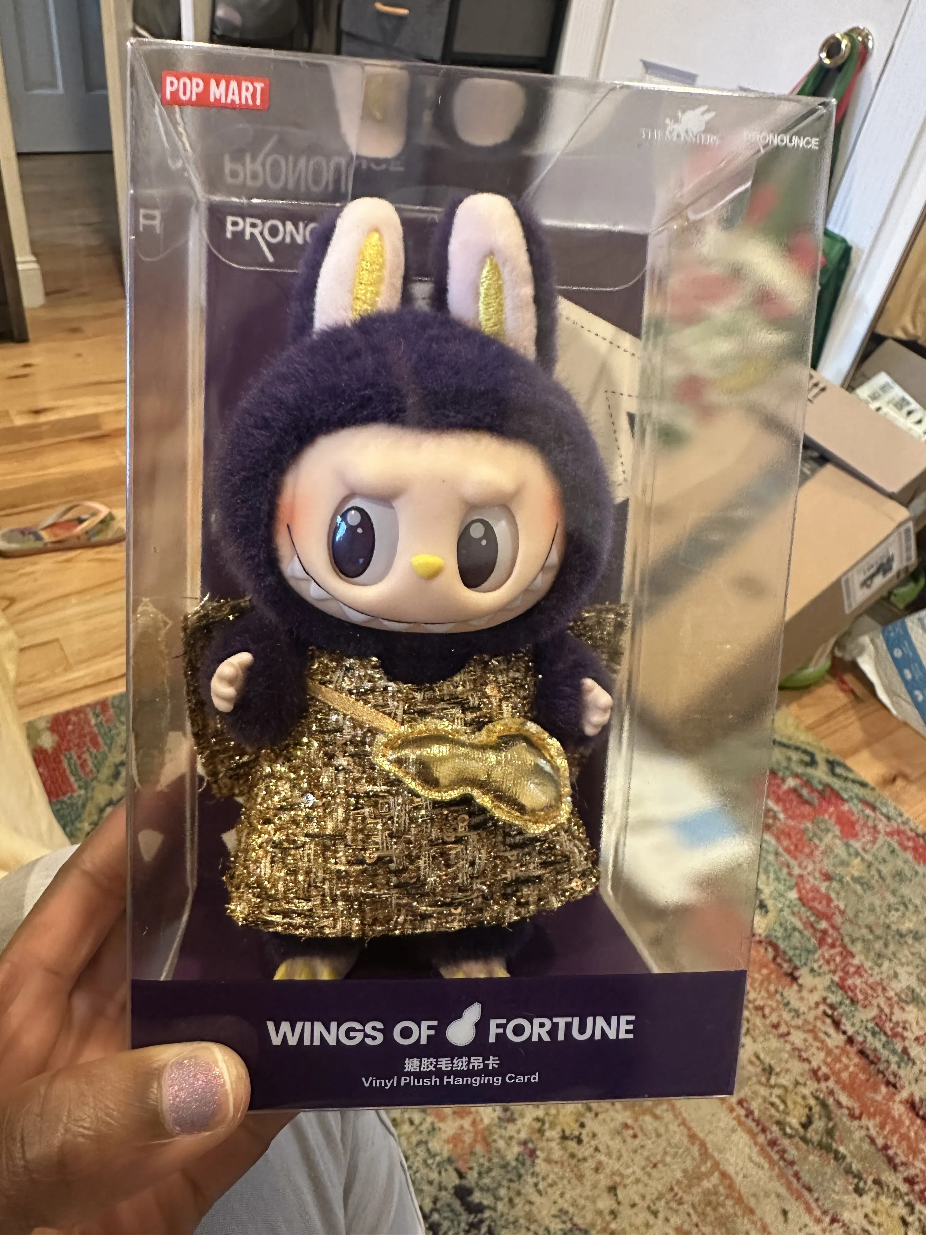 LABUBU × PRONOUNCE - WINGS OF FORTUNE Vinyl Plush Hanging