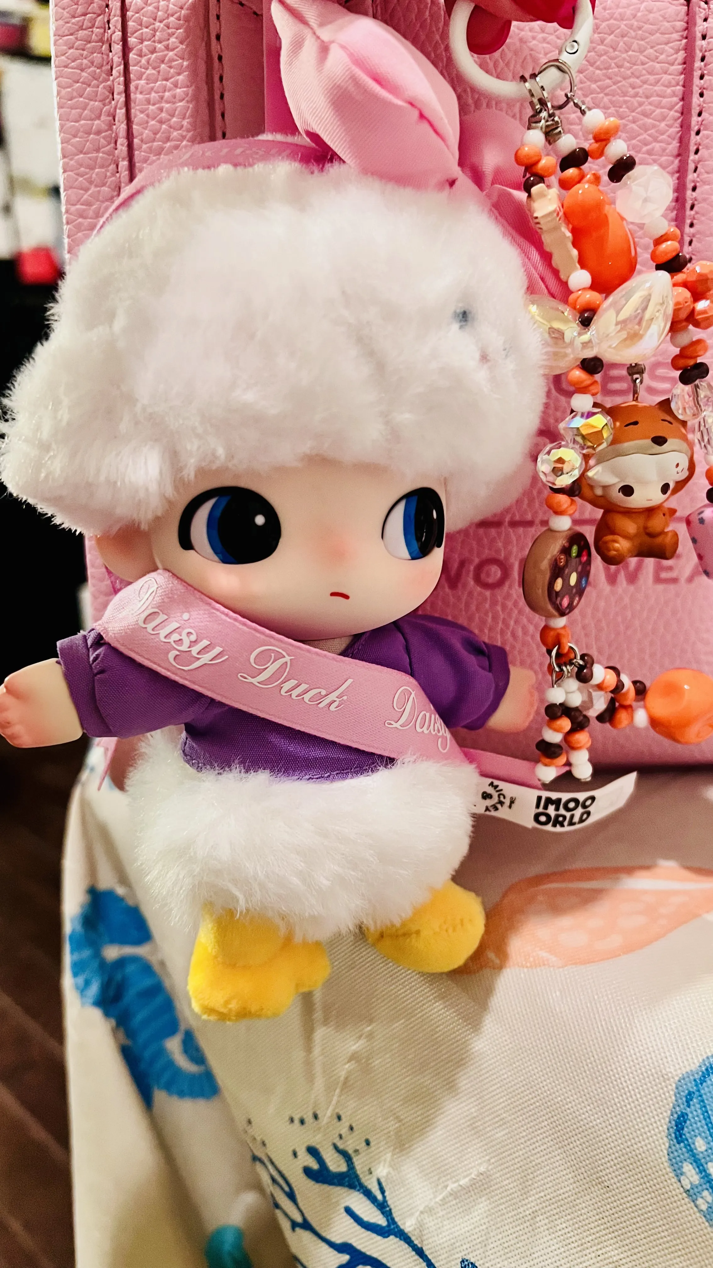 DIMOO WORLD ミニーマウス ビニールプラッシュキーチェーン DIMOO WORLD × DISNEY Series-Vinyl Plush Keychain Blind Box