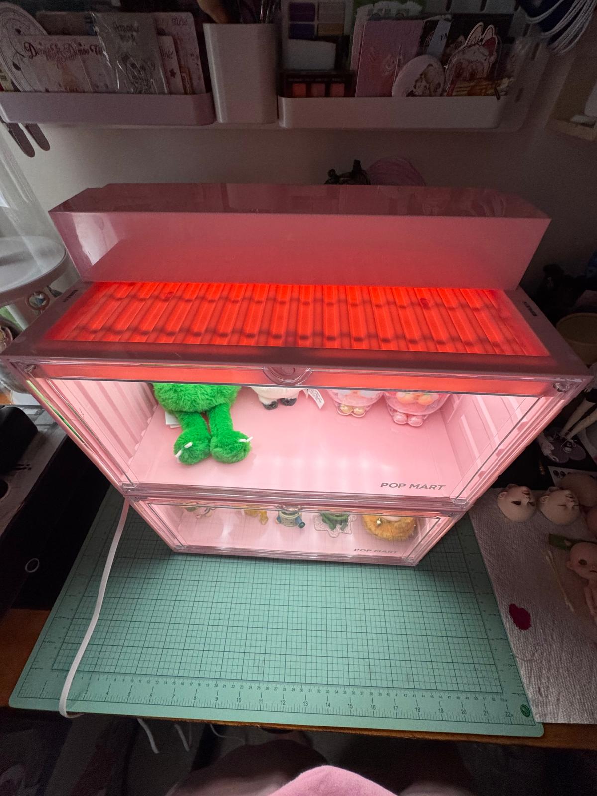 POP MART Luminous Display Container (White&Yellow&Pink)|POP MART