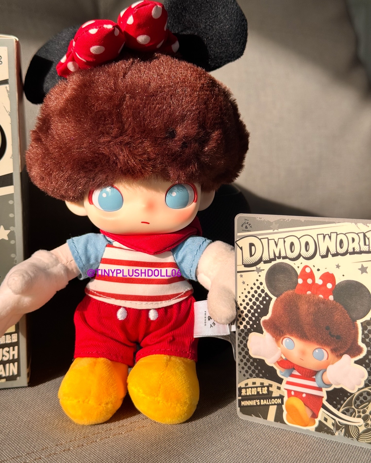 DIMOO WORLD ミニーマウス ビニールプラッシュキーチェーン