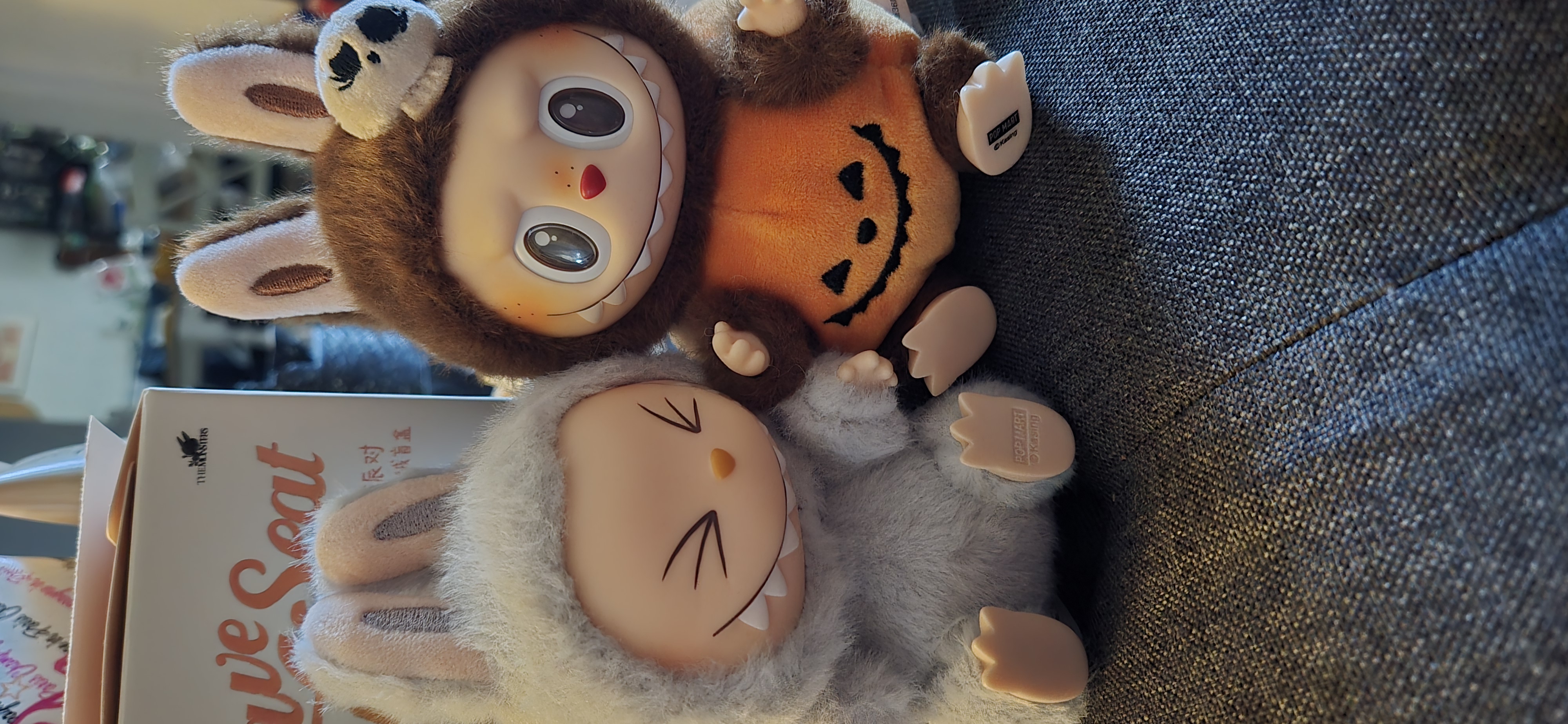 Labubu Have a seat 5種類 POP NOW:THE MONSTERS - Have a Seat Vinyl Plush Blind Box