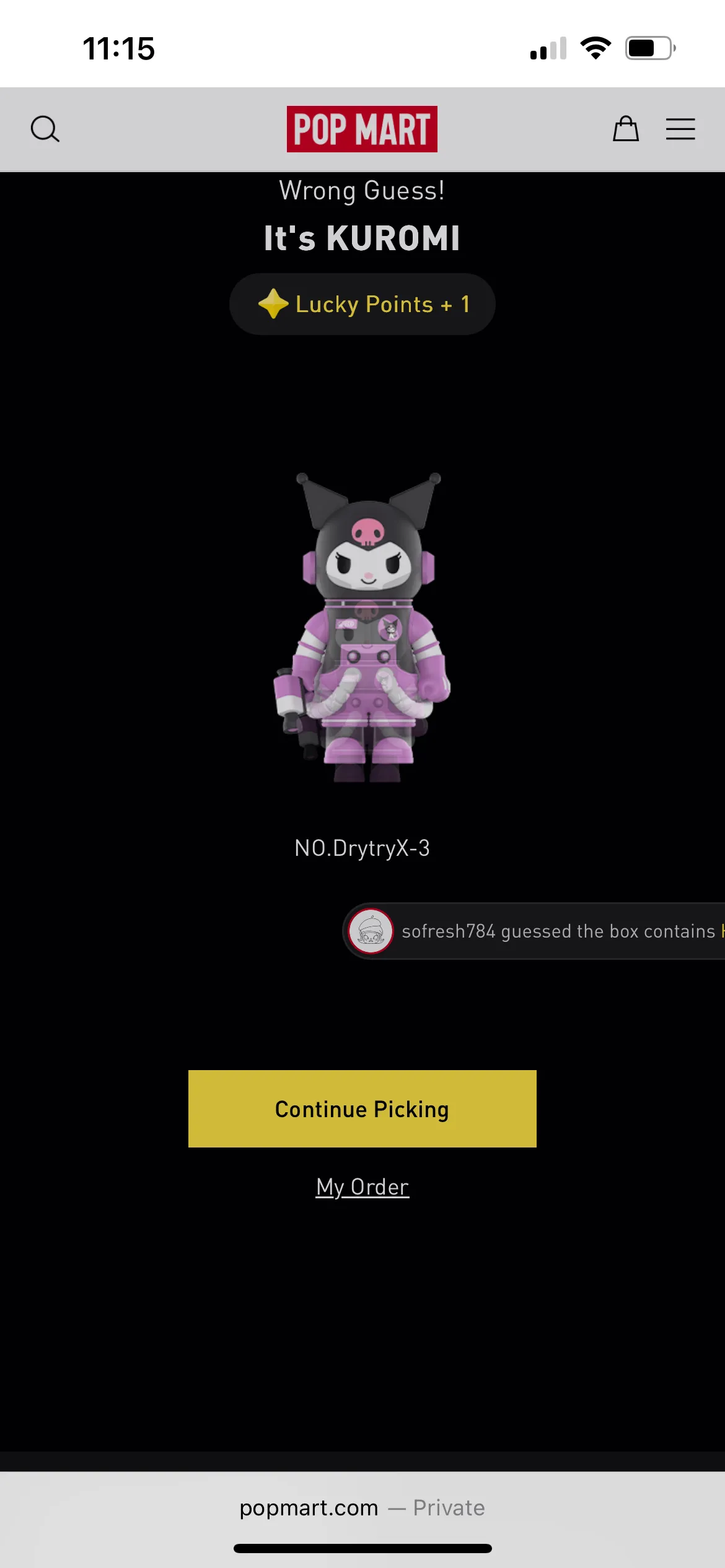 POP NOW:MEGA SPACE MOLLY 400% Sanrio Characters Series - POP