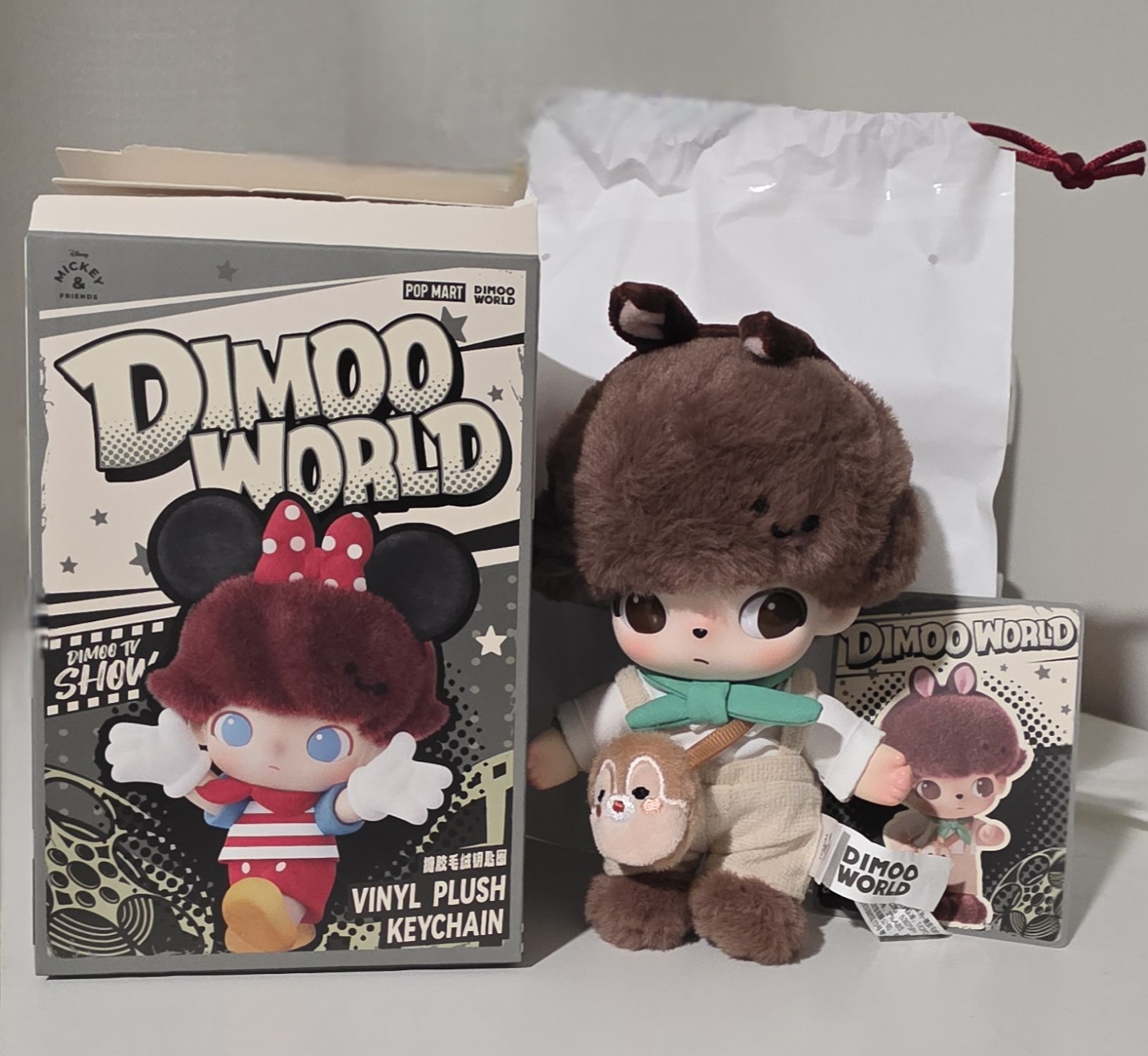 DIMOO WORLD キーホルダー　シークレット POP MART DIMOO WORLD × DISNEY Series-Vinyl Plush Keychain