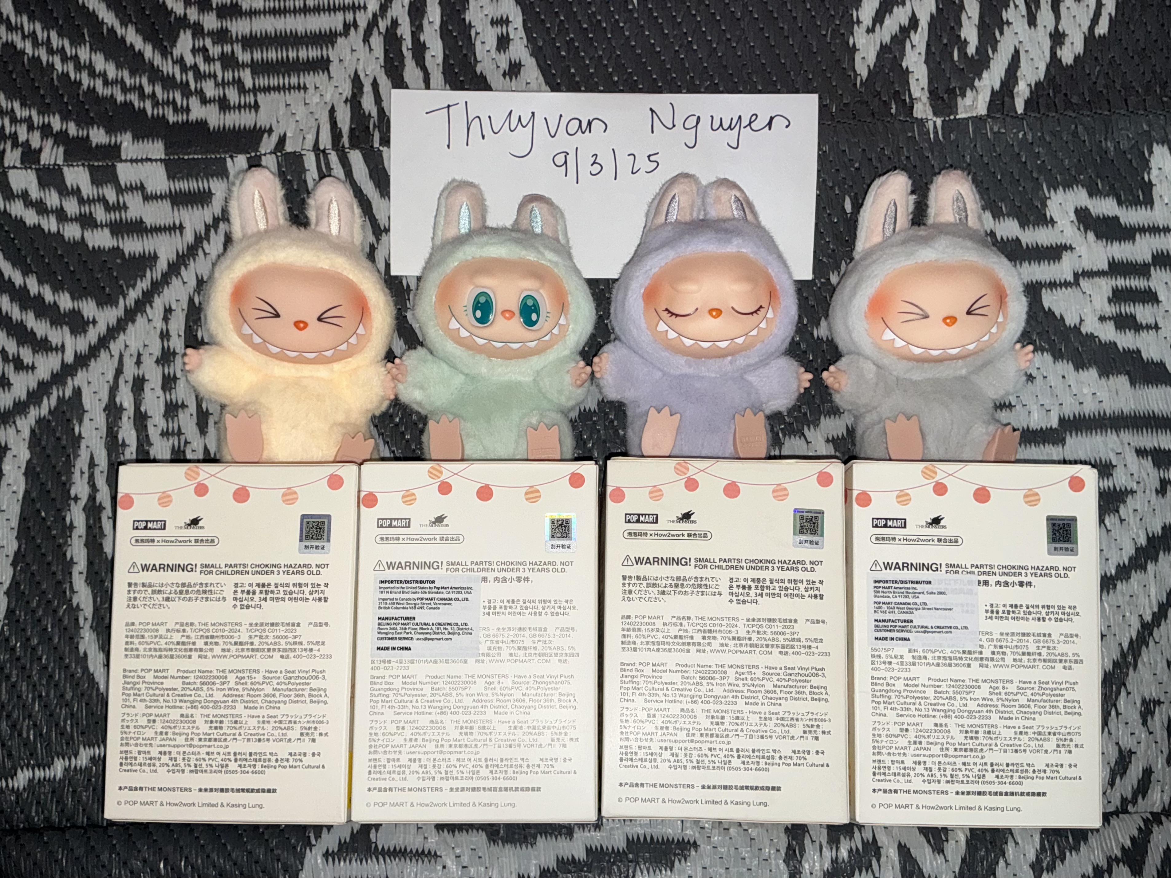 【新品正規品】POPMART ラブブ DADA ダダHAVE A SEAT POPMART Have A Seat LABUBU ラブブぬいぐるみ DADA Pop Mart Labubu