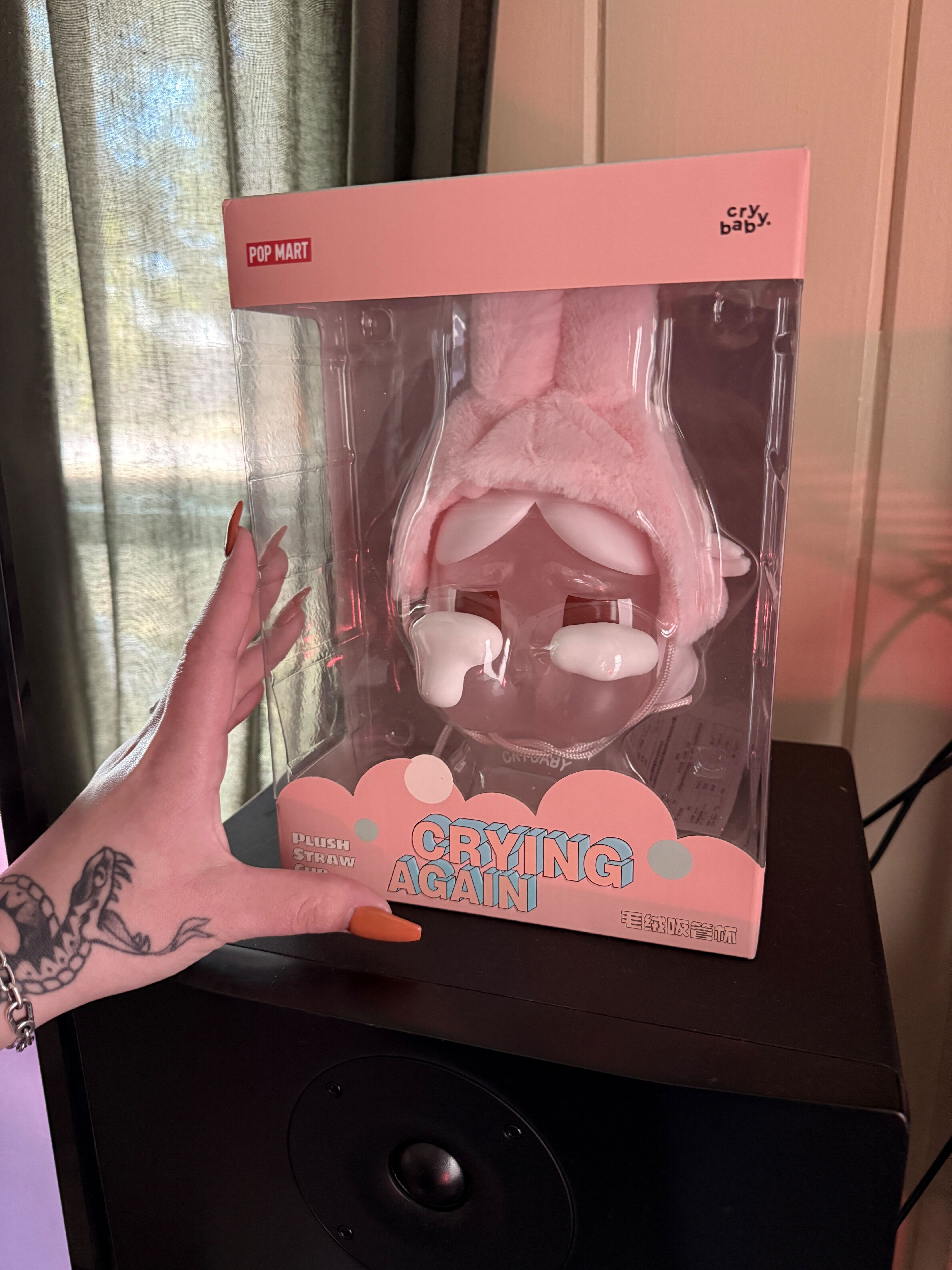 CRYBABY Crying Again Series-Plush Straw Cup (I'LL GIVE YOU