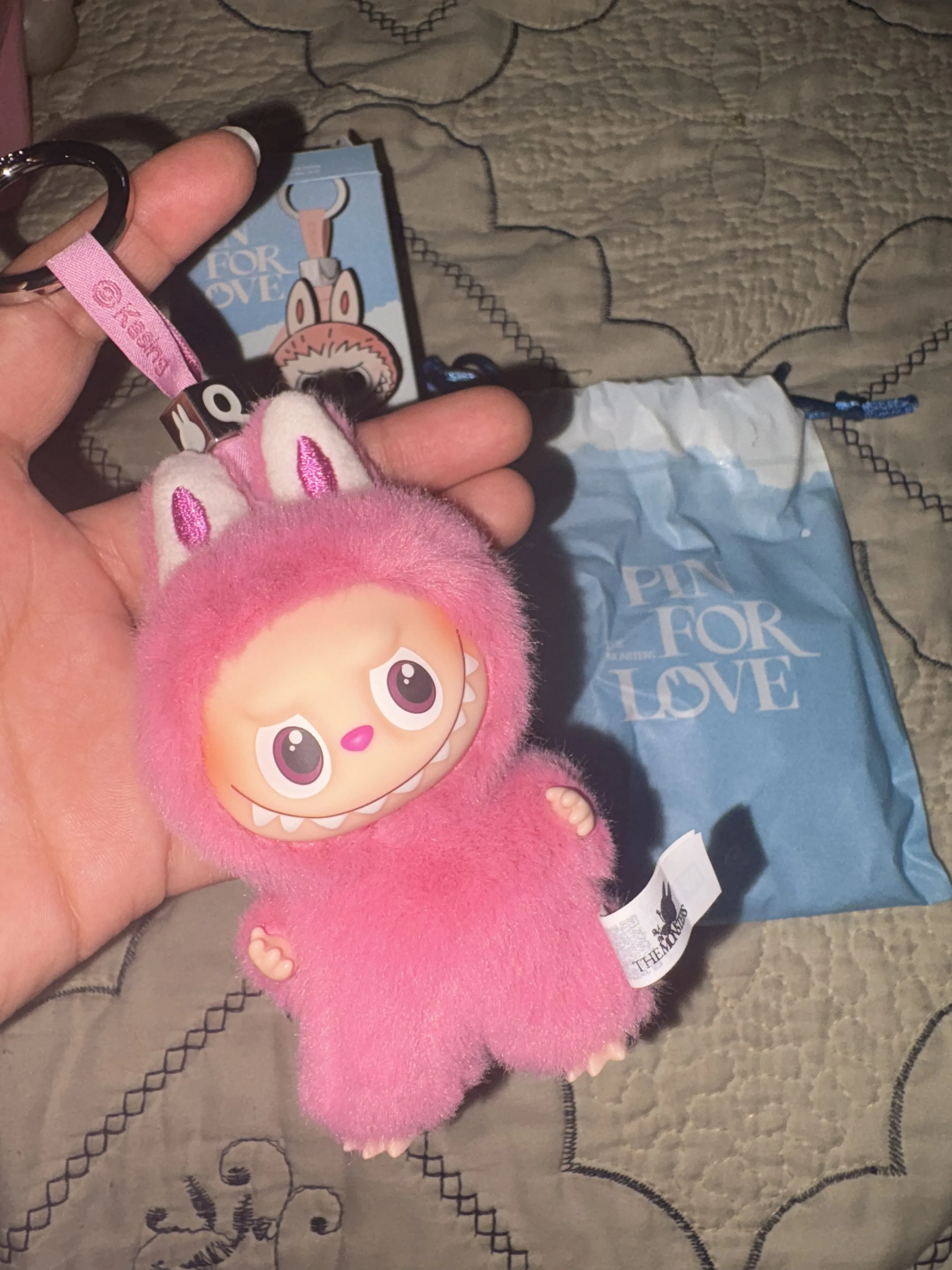 THE MONSTERS Pin for Love Series-Vinyl Plush Pendant Blind