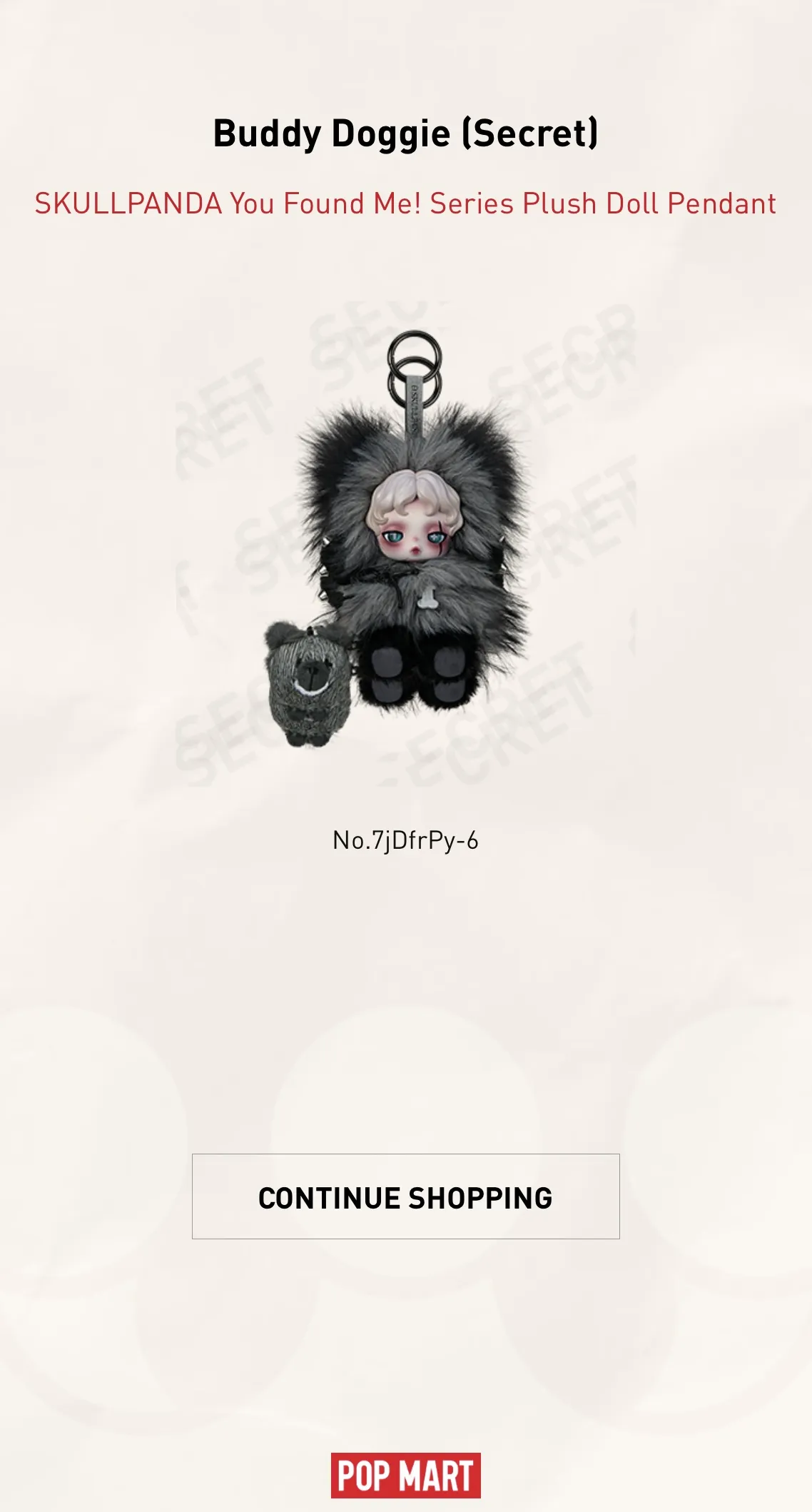 SKULLPANDA You Found Me! シークレット SKULLPANDA You Found