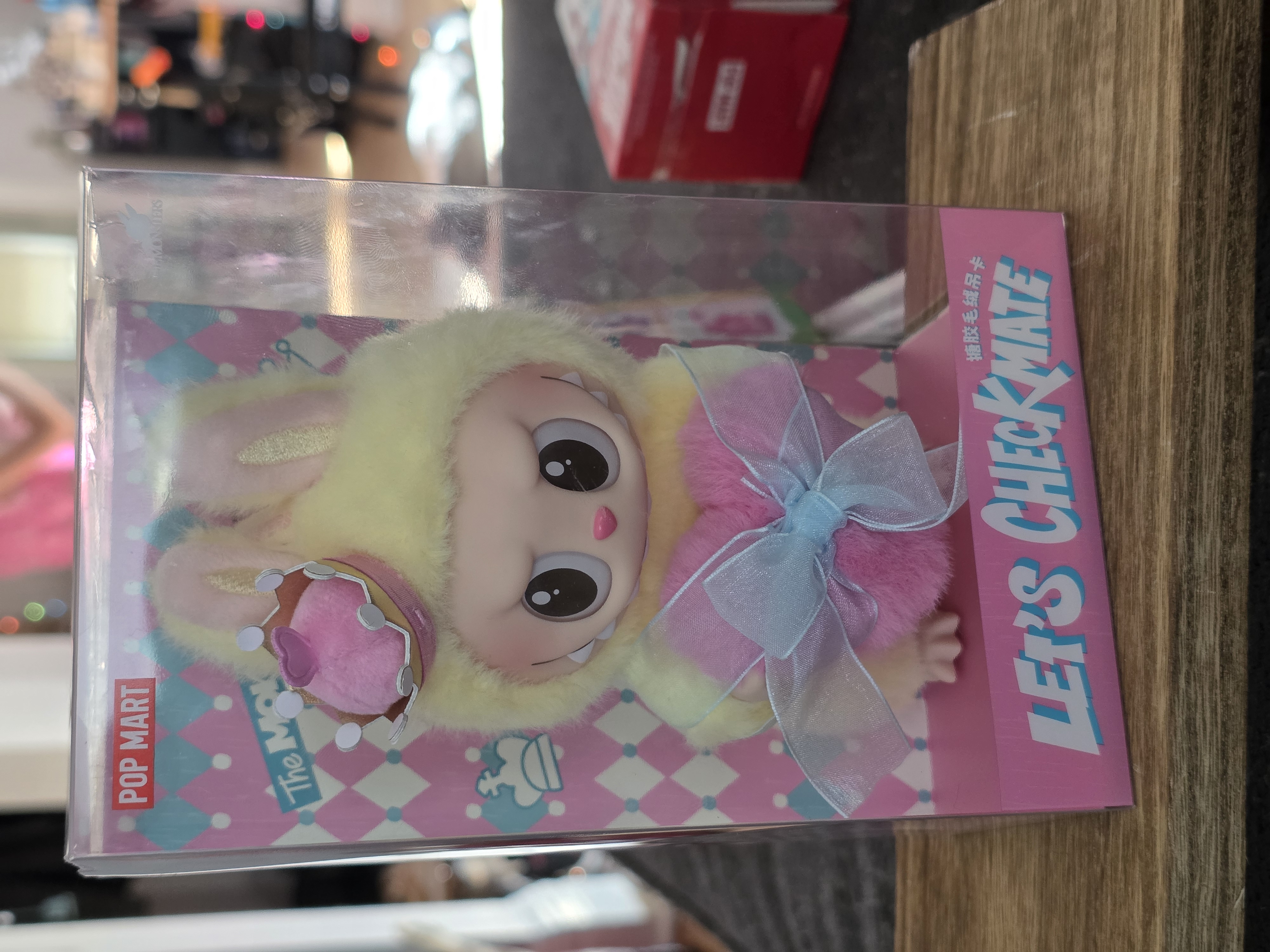 THE MONSTERS Let's Checkmate Series-Vinyl Plush Hanging Card