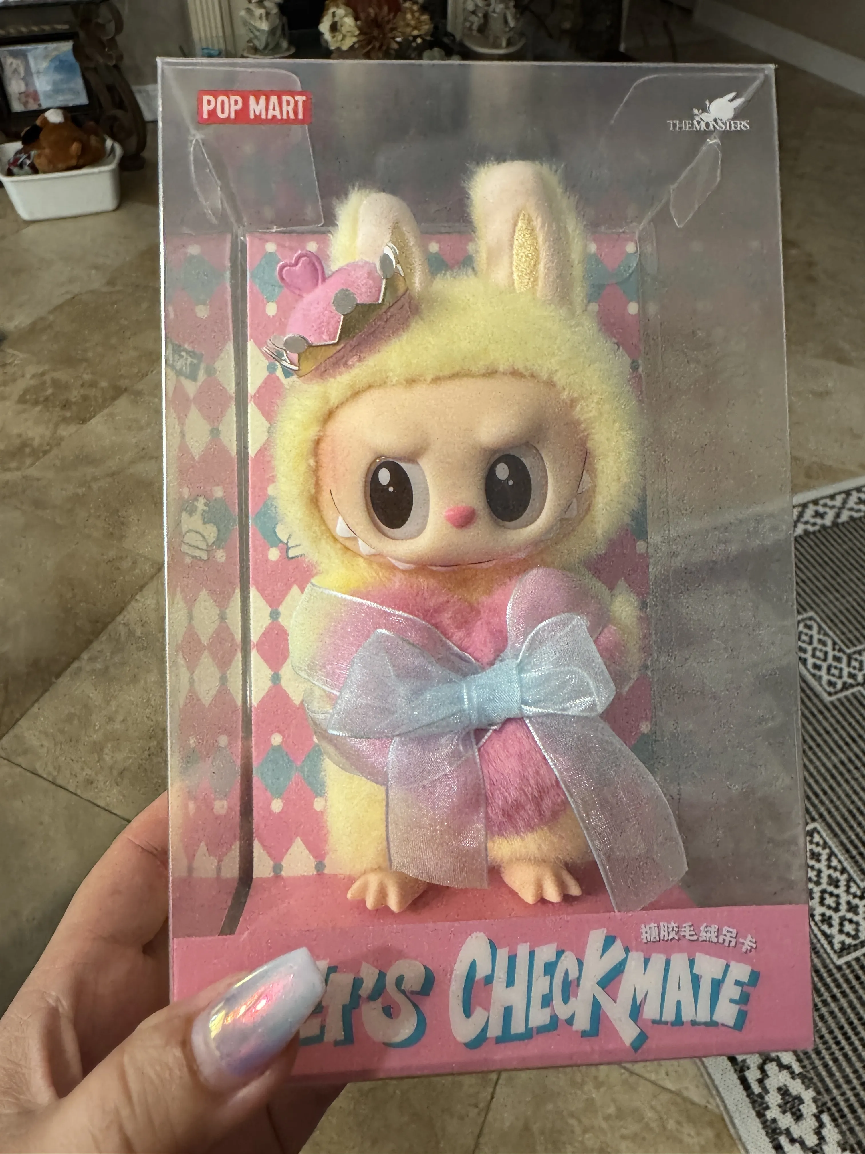 THE MONSTERS Let's Checkmate Series-Vinyl Plush Hanging Card