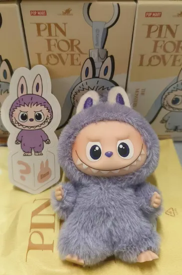 POPMART THE MONSTER PIN FOR LOVE ラブブ A THE MONSTERS Pin for Love Series-Vinyl Plush Pendant Blind