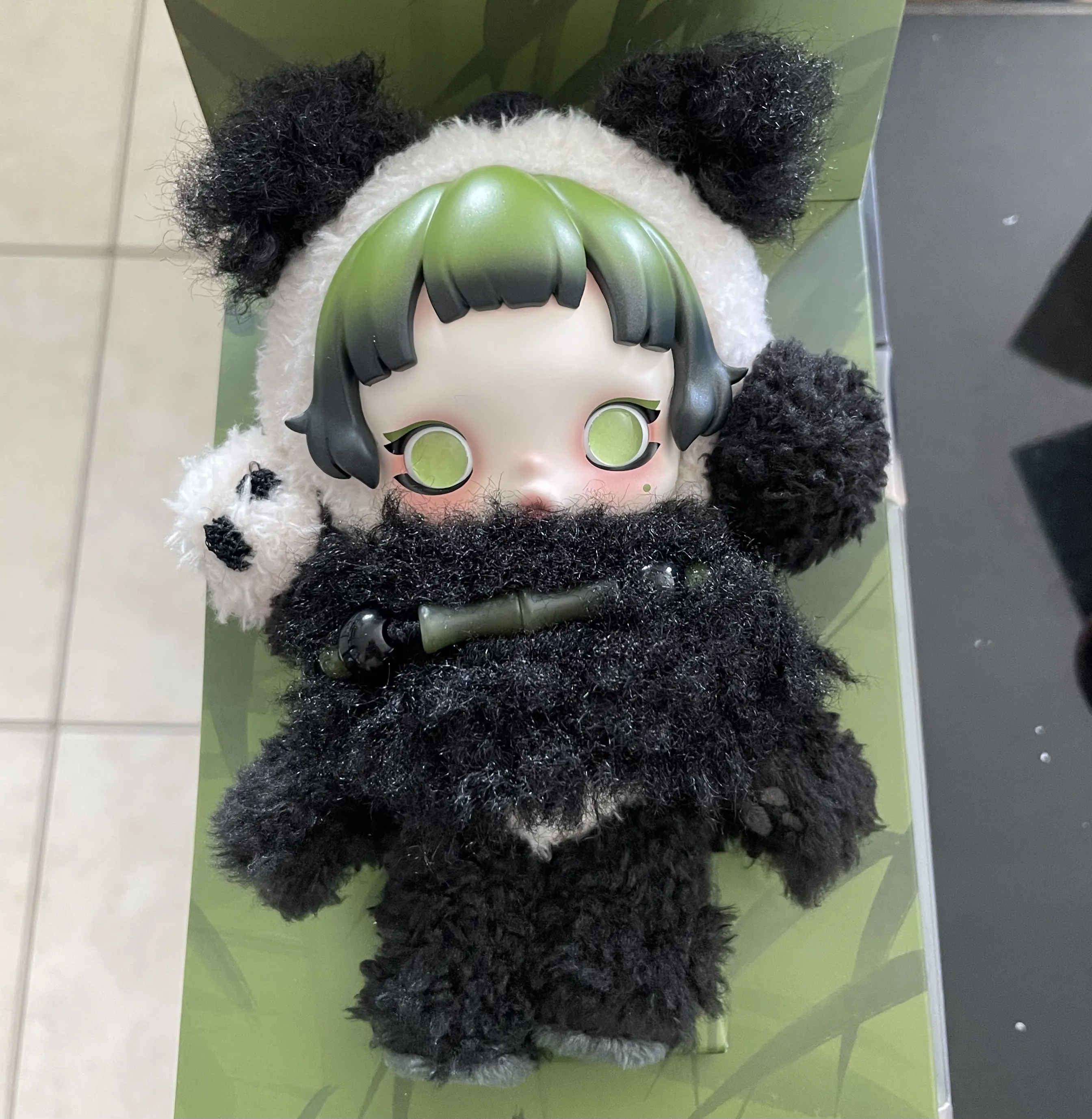 popmart skullpanda lazy pandaペンダント SKULLPANDA Lazy Panda Plush Doll Pendant - POP MART (United