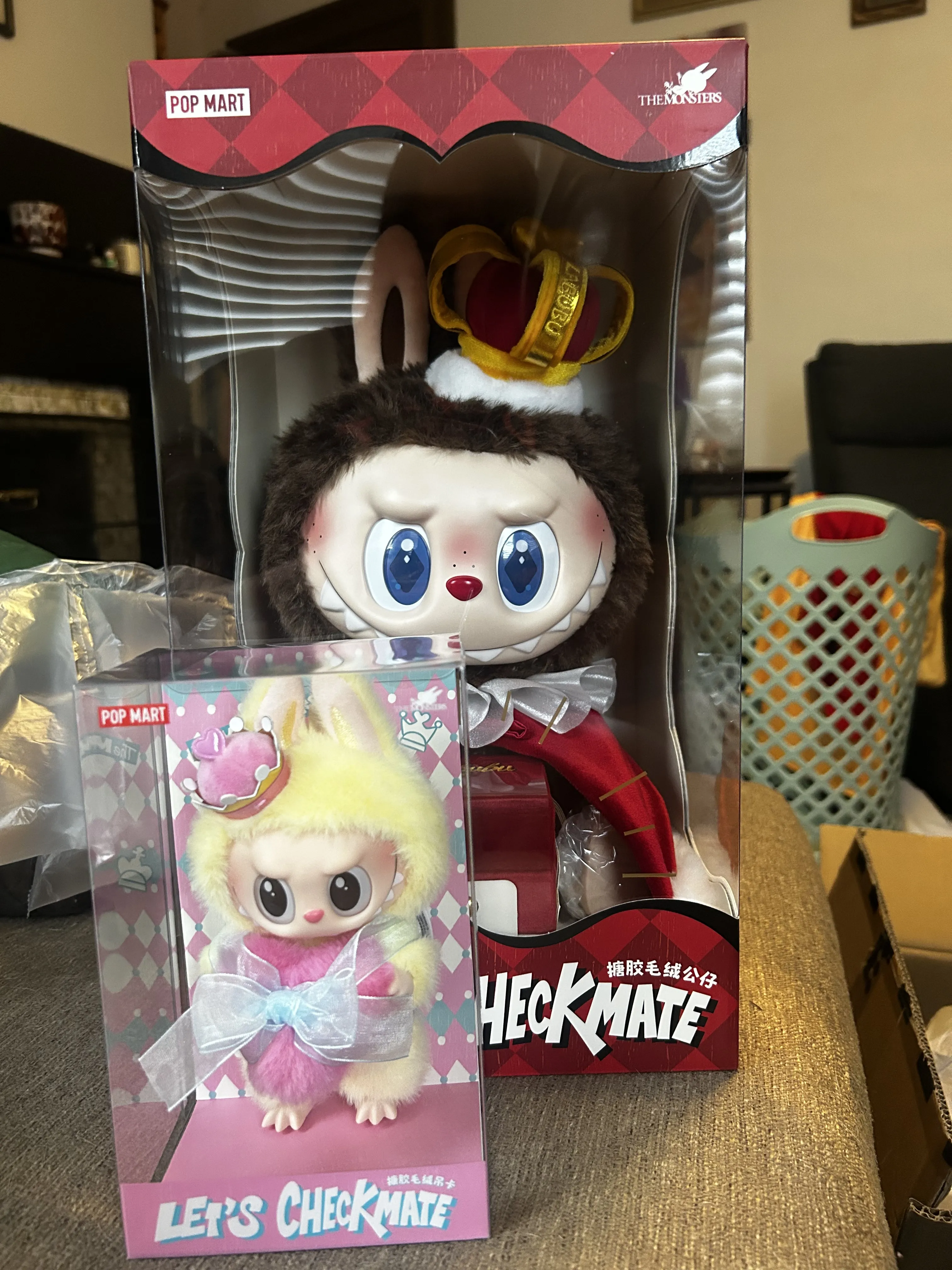 THE MONSTERS Let's Checkmate Series-Vinyl Plush Hanging Card