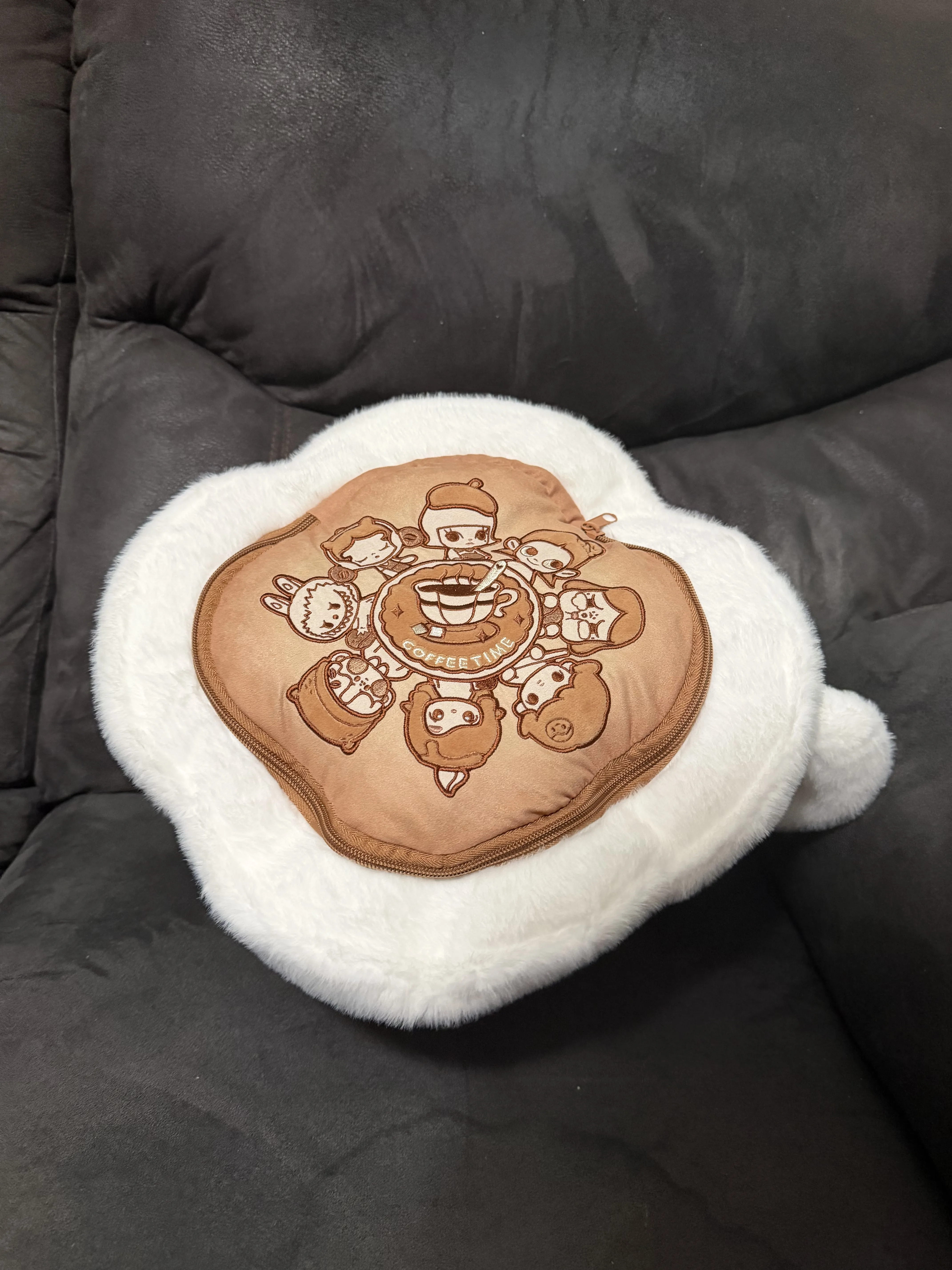 POP BEAN Coffee Factory Series-Blanket & Pillow Set|POP MART US