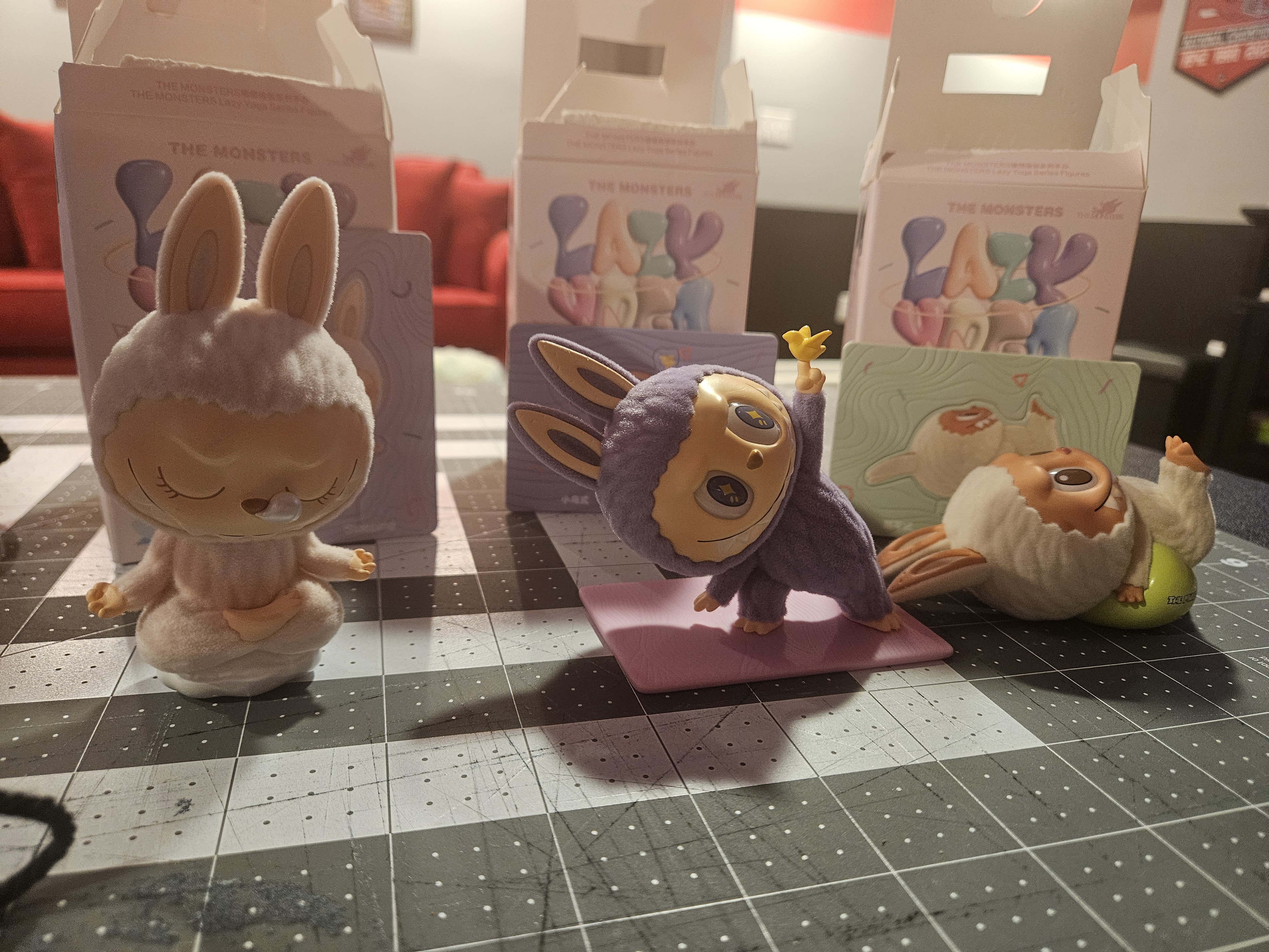 popmart ラブブ yoga 5体セット POP NOW:THE MONSTERS Lazy Yoga Series Figures - POP MART