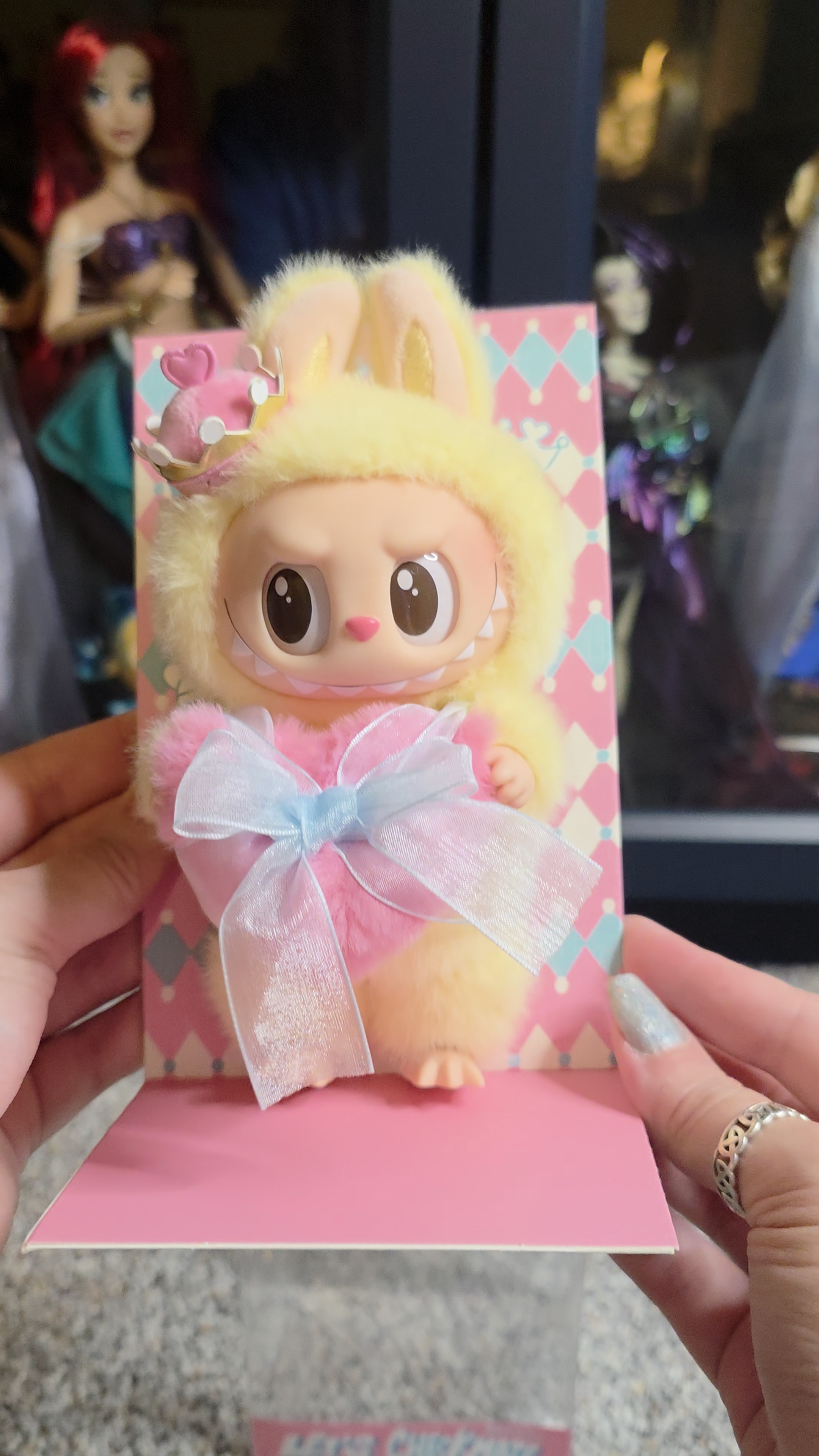 THE MONSTERS Let's Checkmate Series-Vinyl Plush Hanging Card