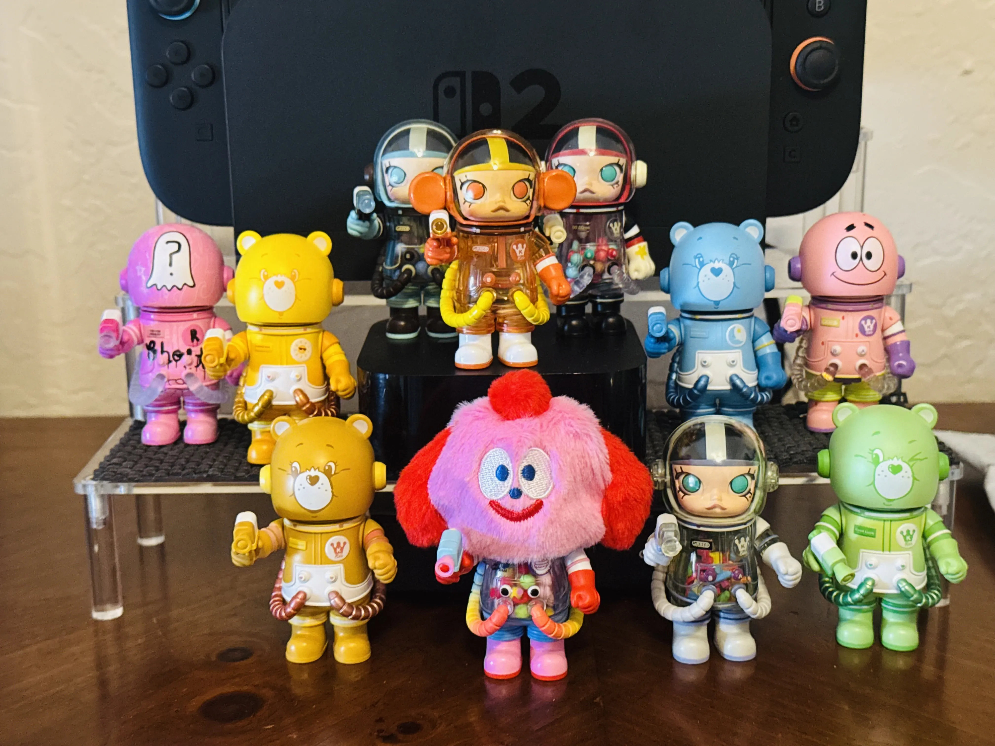 PEANUTS MEGA SPACE MOLLY フィギュアセット POP MART Mega Space Molly 100 Charlie Brown Snoopy 3in