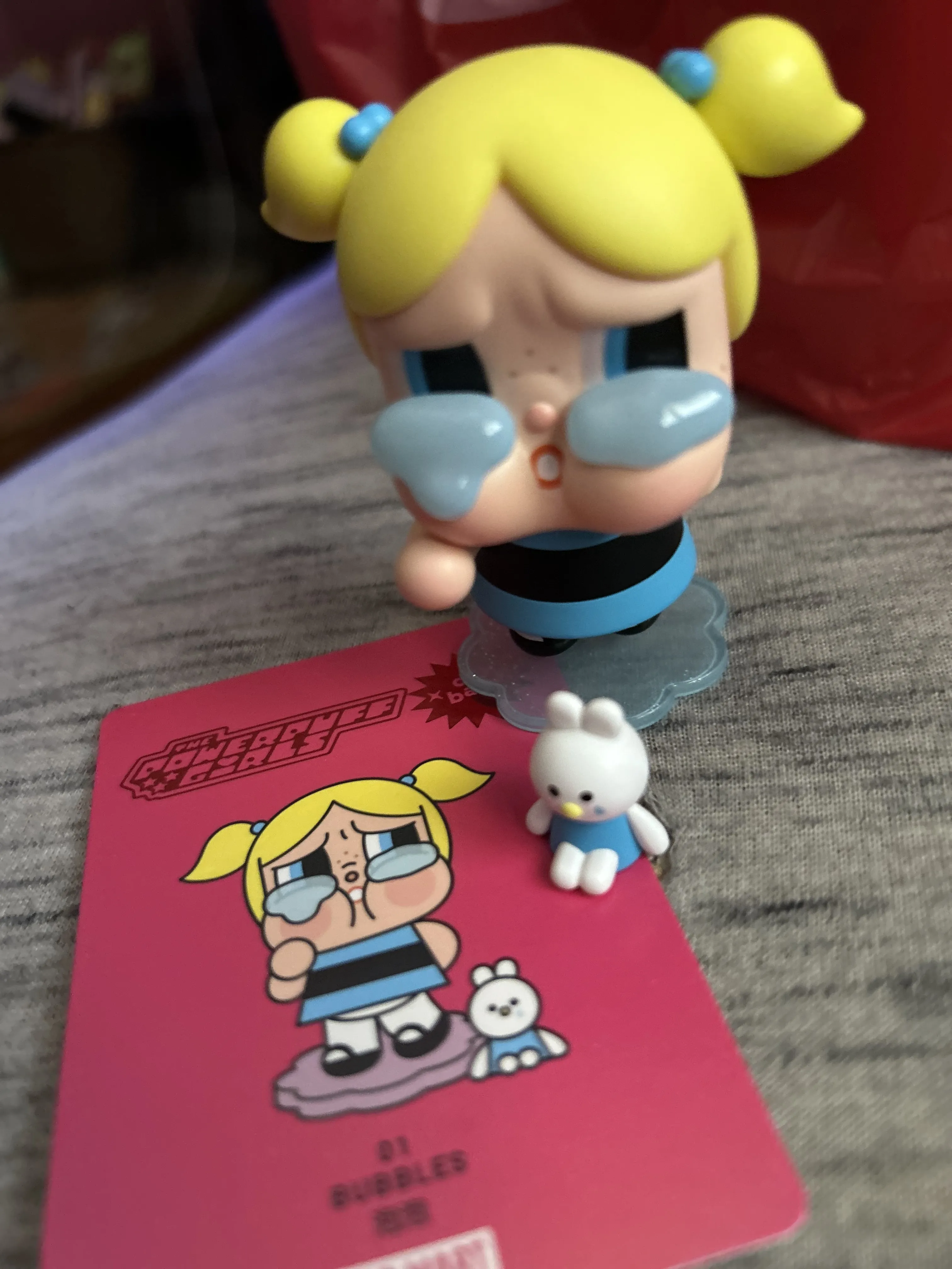 【新品】POPMART CRYBABY POWERPUFF BUBBLES Pop Mart CRYBABY x Powerpuff Girls Series Bubbles Figure - US