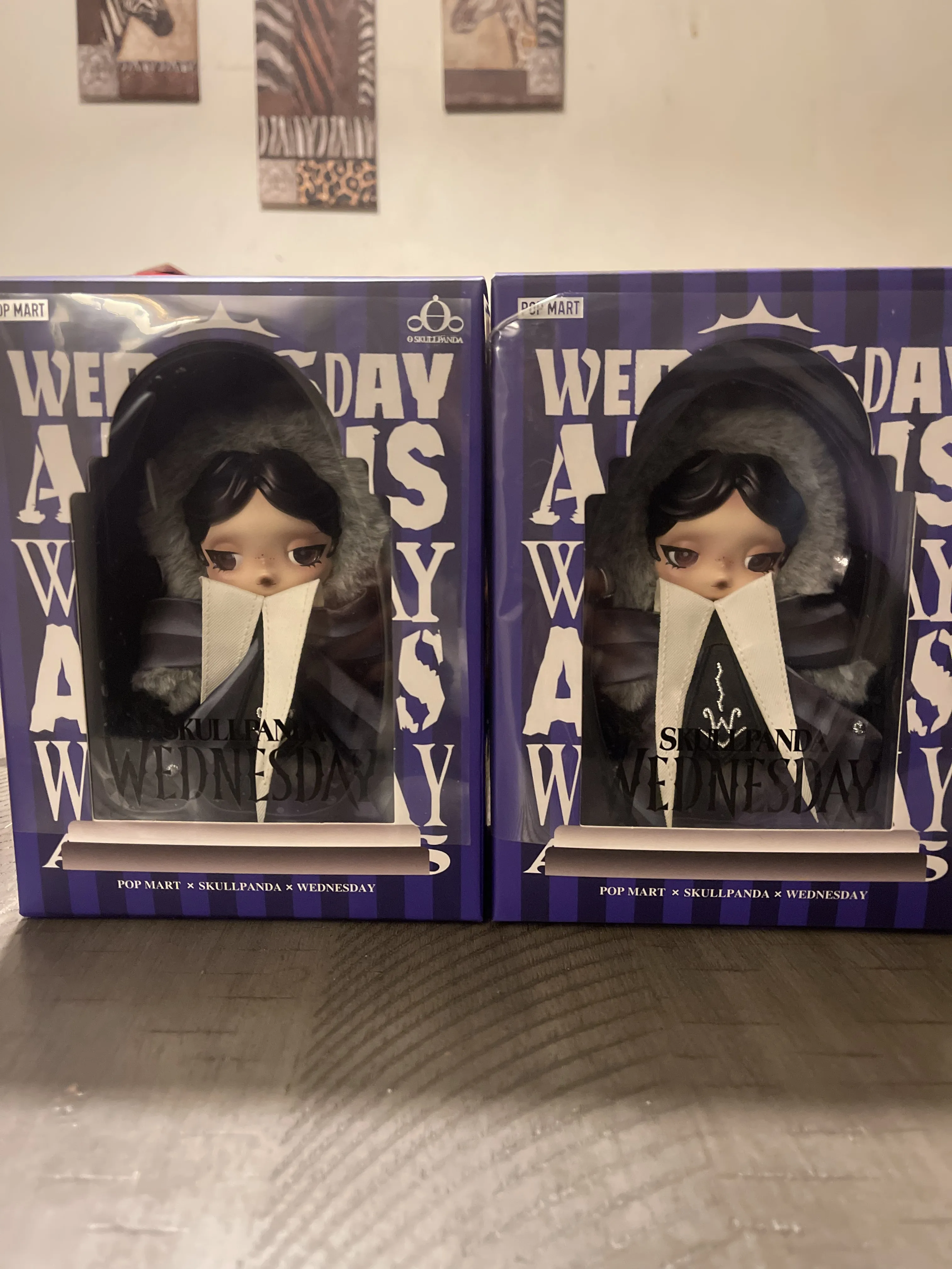 SKULLPANDA × Wednesday Plush（Nevermore Academy Uniform