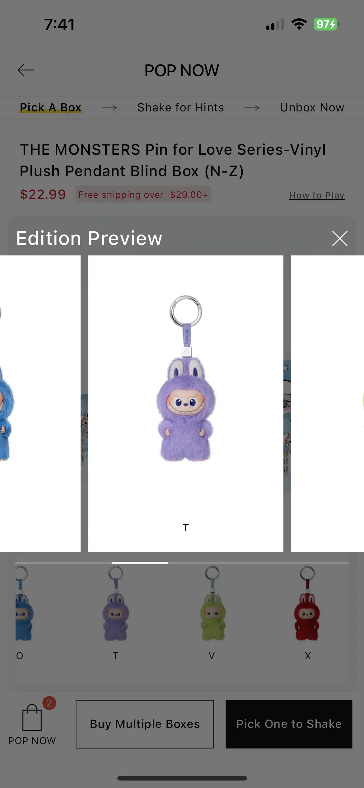 POP NOW:THE MONSTERS Pin for Love Series-Vinyl Plush Pendant